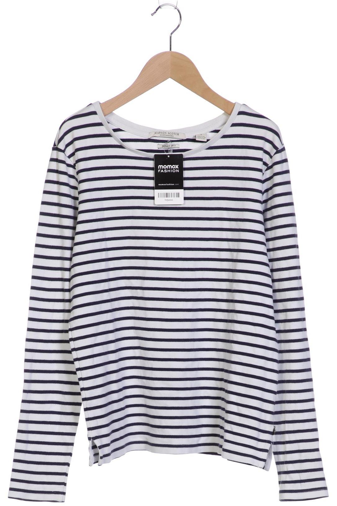 

Maison Scotch Damen Langarmshirt, weiß