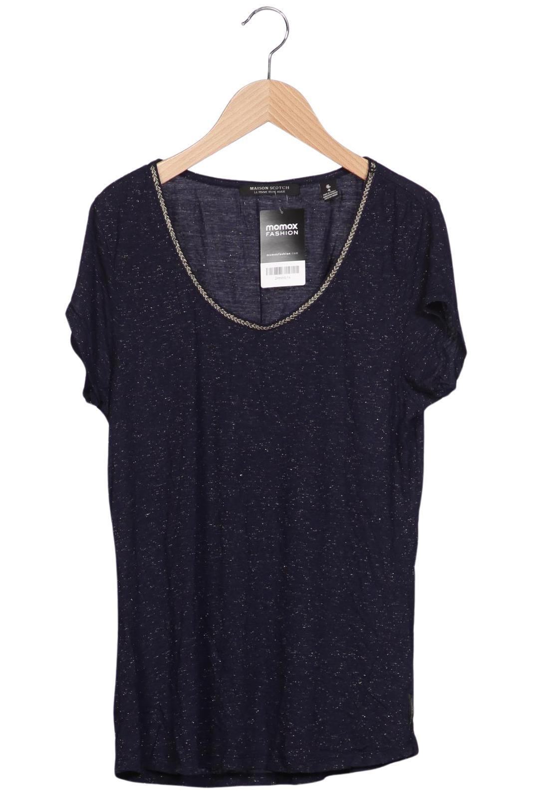 

Maison Scotch Damen T-Shirt, marineblau, Gr. 42