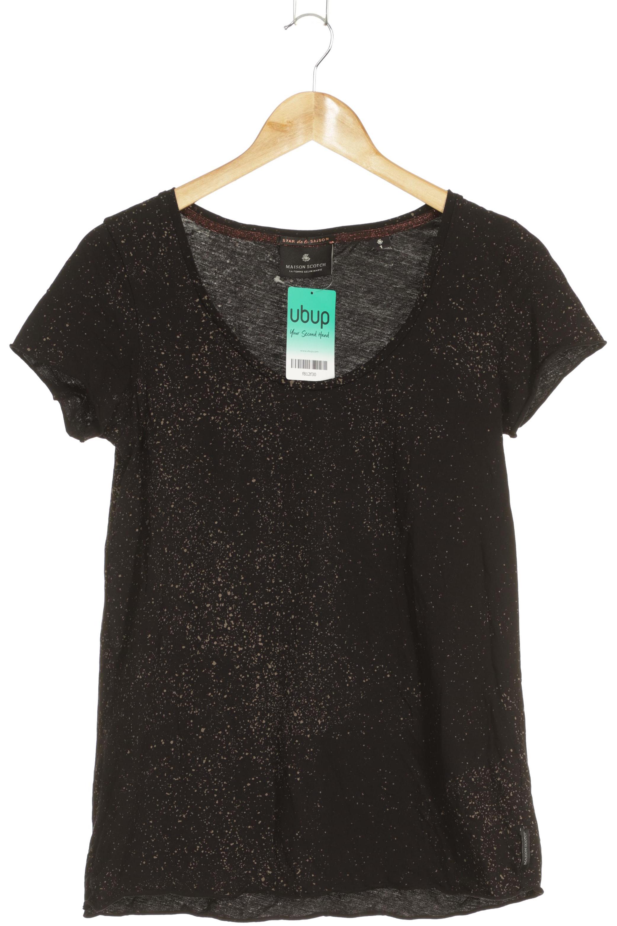 

Maison Scotch Damen T-Shirt, schwarz, Gr. 36