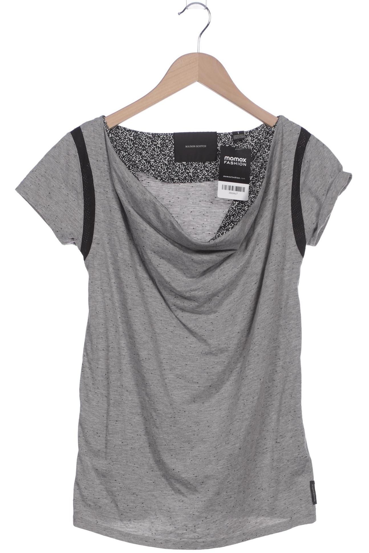 

Maison Scotch Damen T-Shirt, grau, Gr. 36