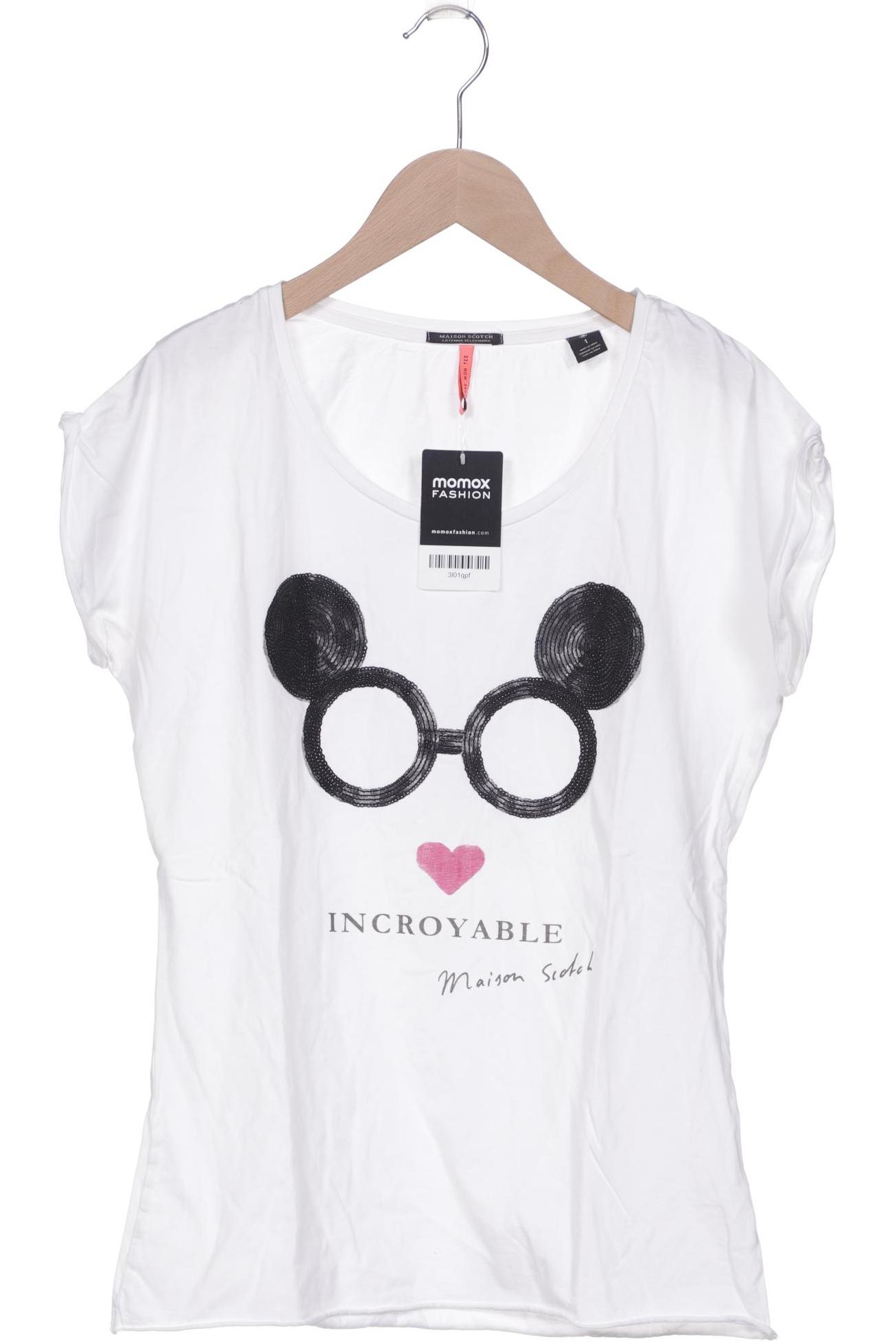 

Maison Scotch Damen T-Shirt, weiß
