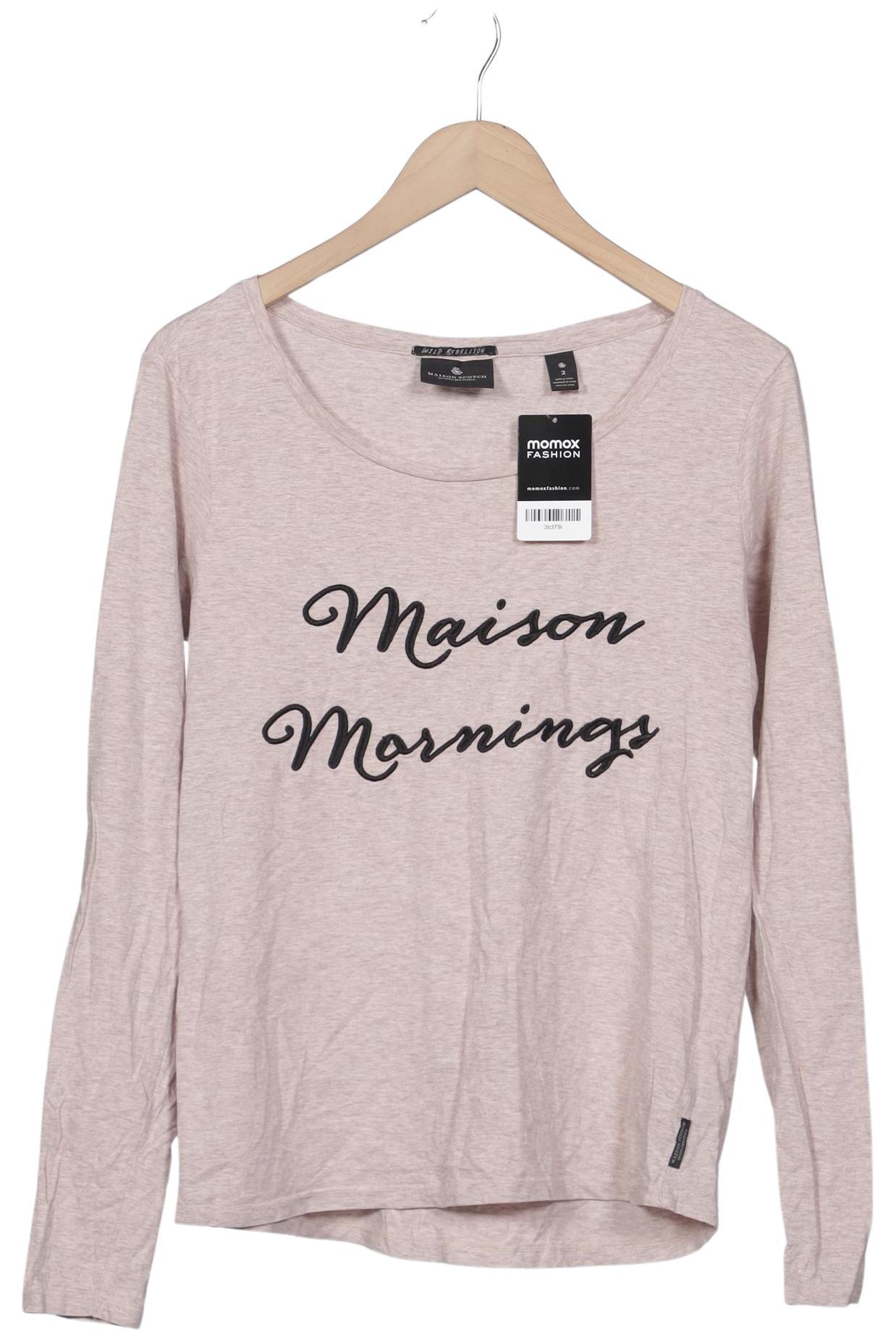 

Maison Scotch Damen Langarmshirt, beige, Gr. 38