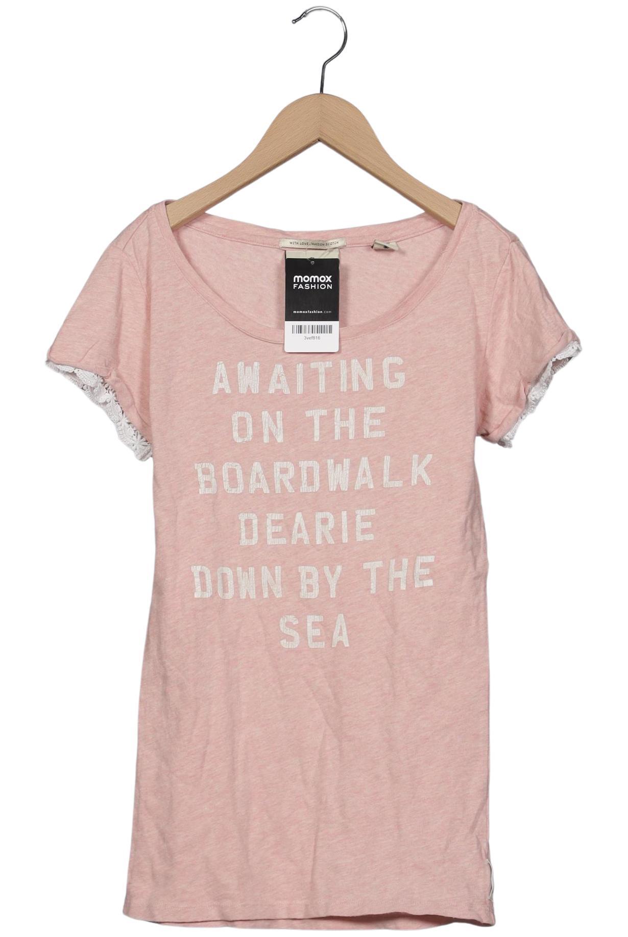 

Maison Scotch Damen T-Shirt, pink, Gr. 36