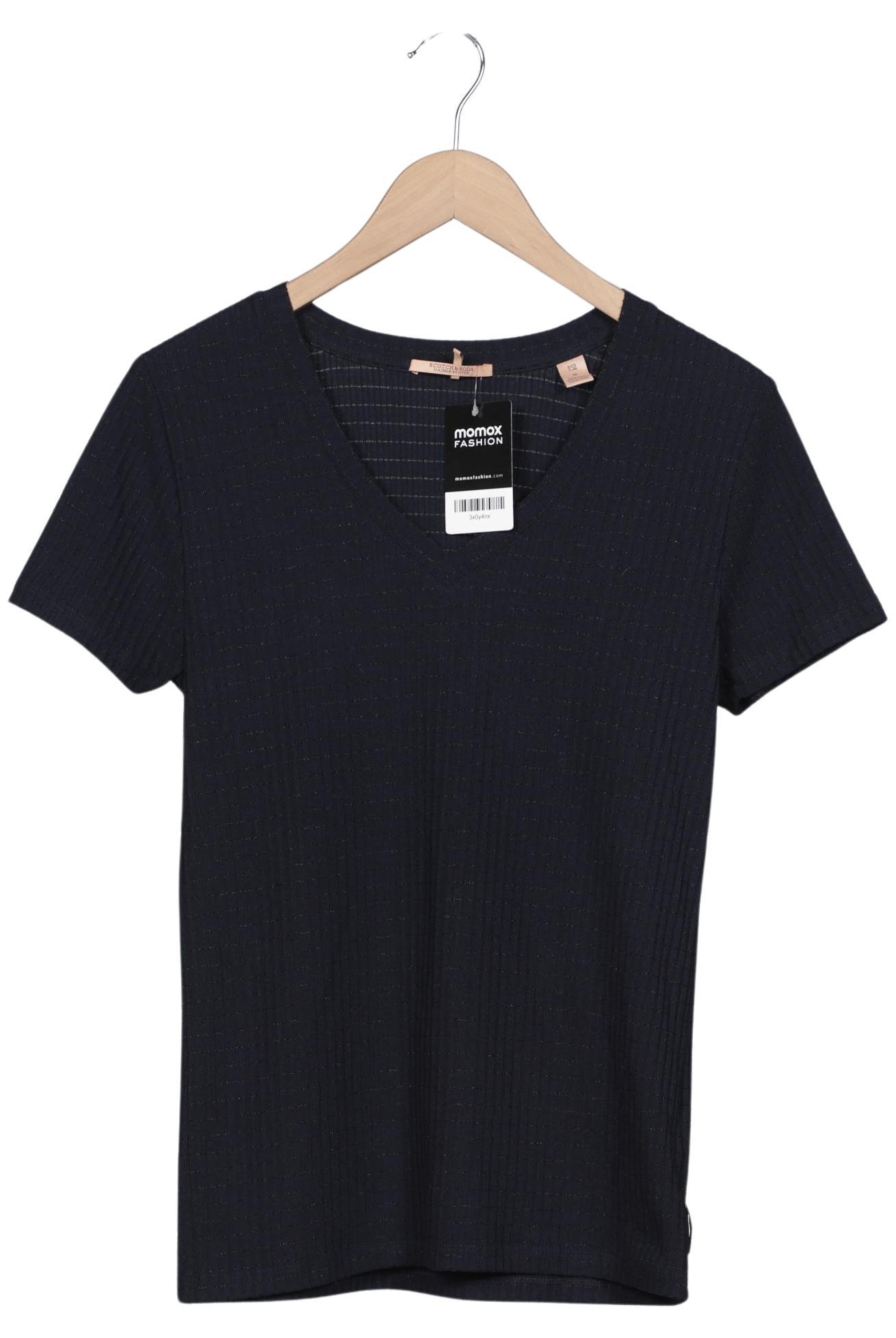 

Maison Scotch Damen T-Shirt, marineblau, Gr. 38