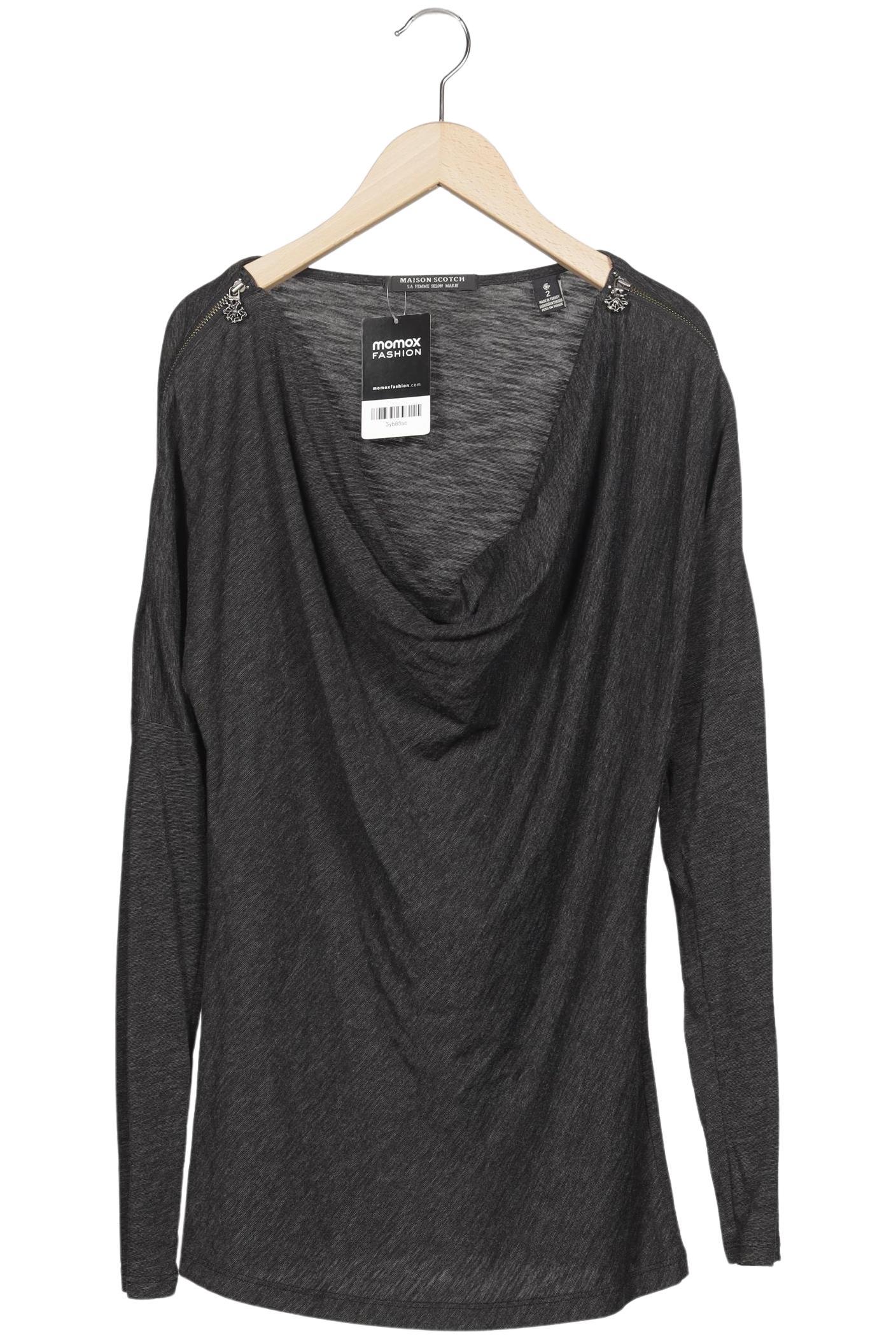 

Maison Scotch Damen Langarmshirt, grau, Gr. 38