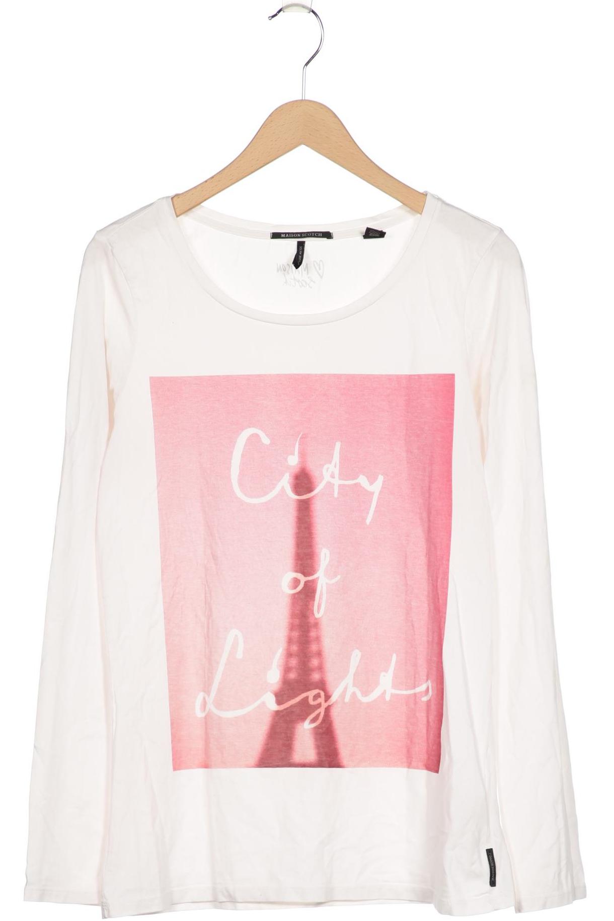 

Maison Scotch Damen Langarmshirt, weiß