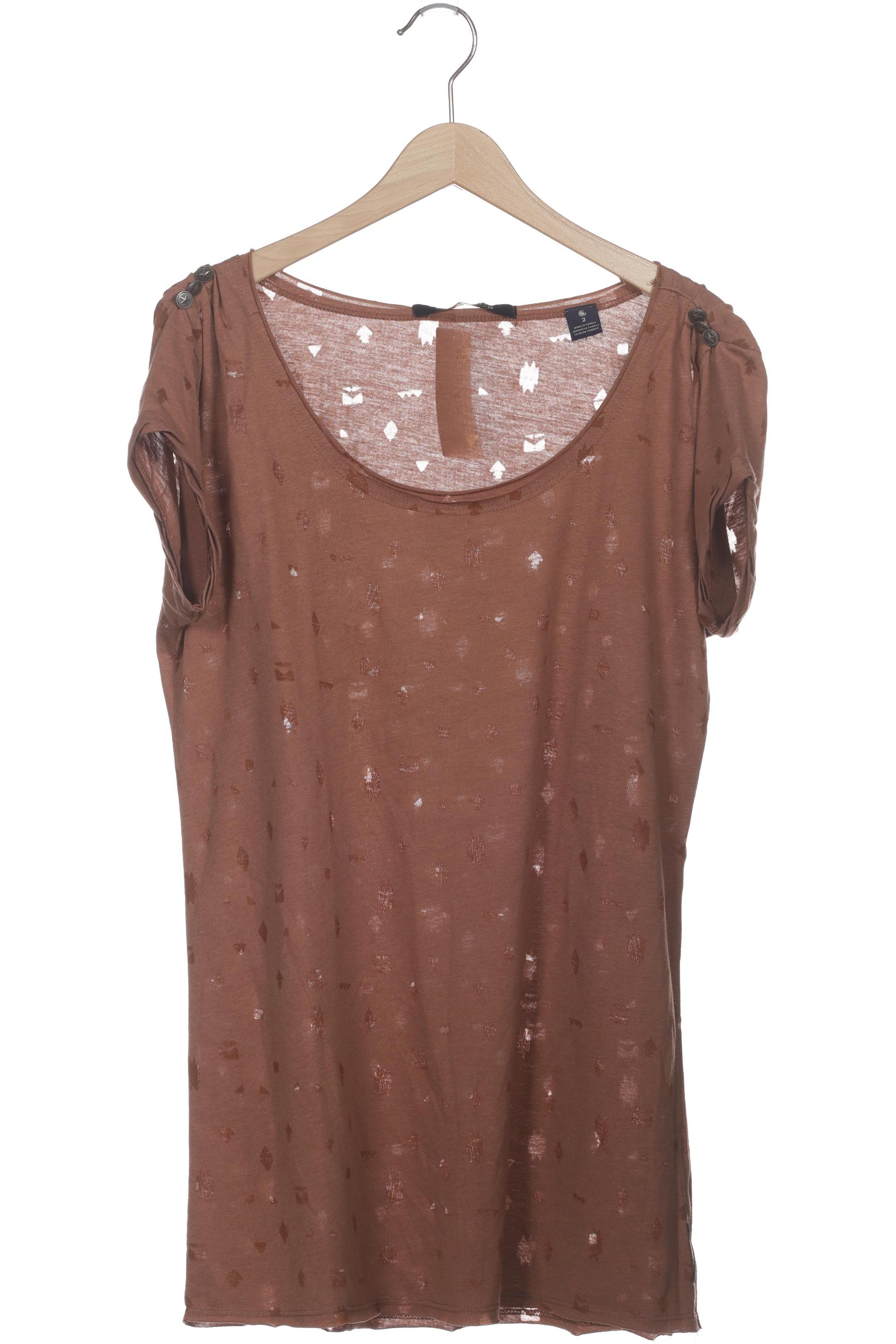

Maison Scotch Damen T-Shirt, braun, Gr. 38