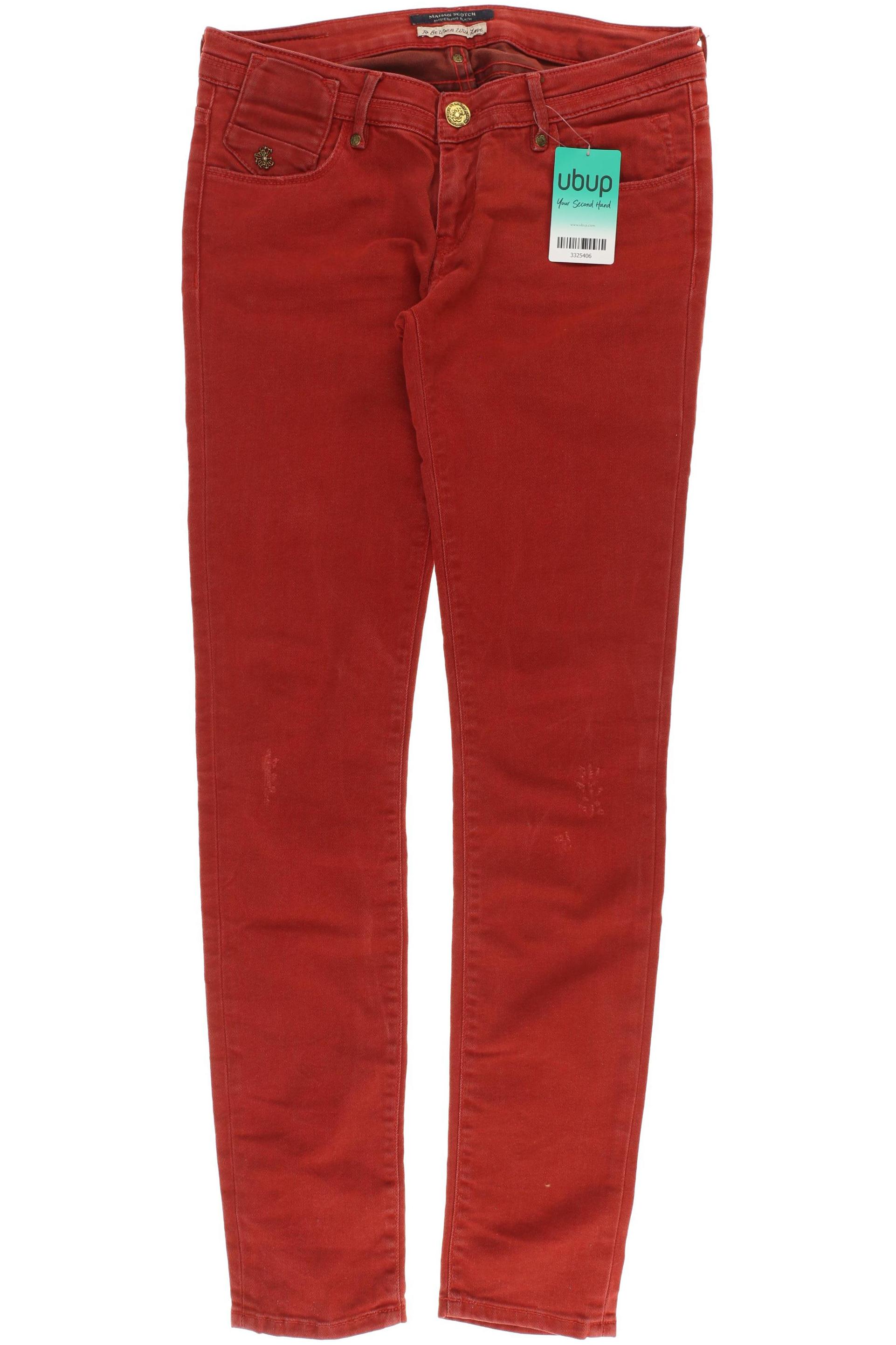 

Maison Scotch Damen Jeans, rot, Gr. 28
