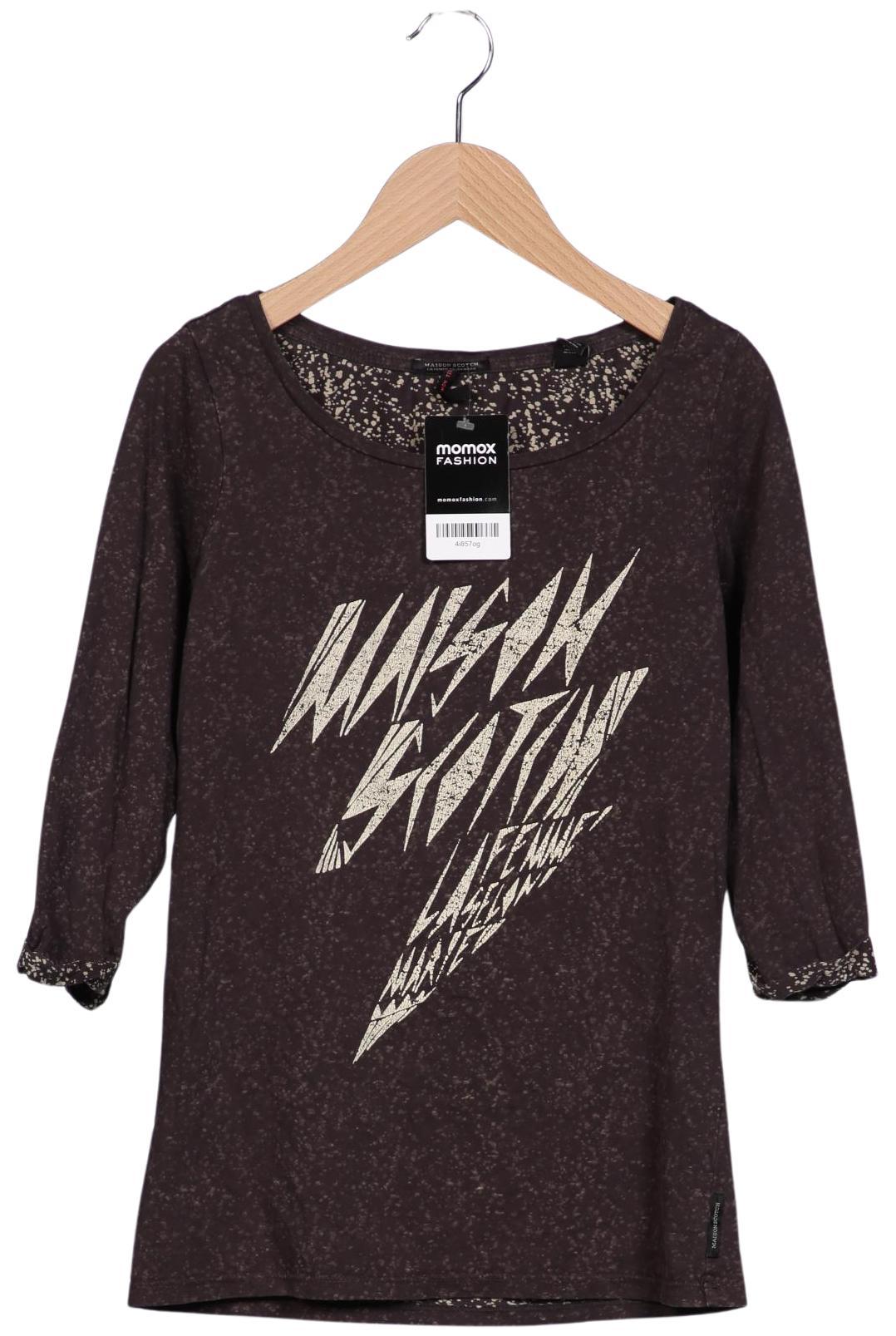 

Maison Scotch Damen Langarmshirt, grau, Gr. 34