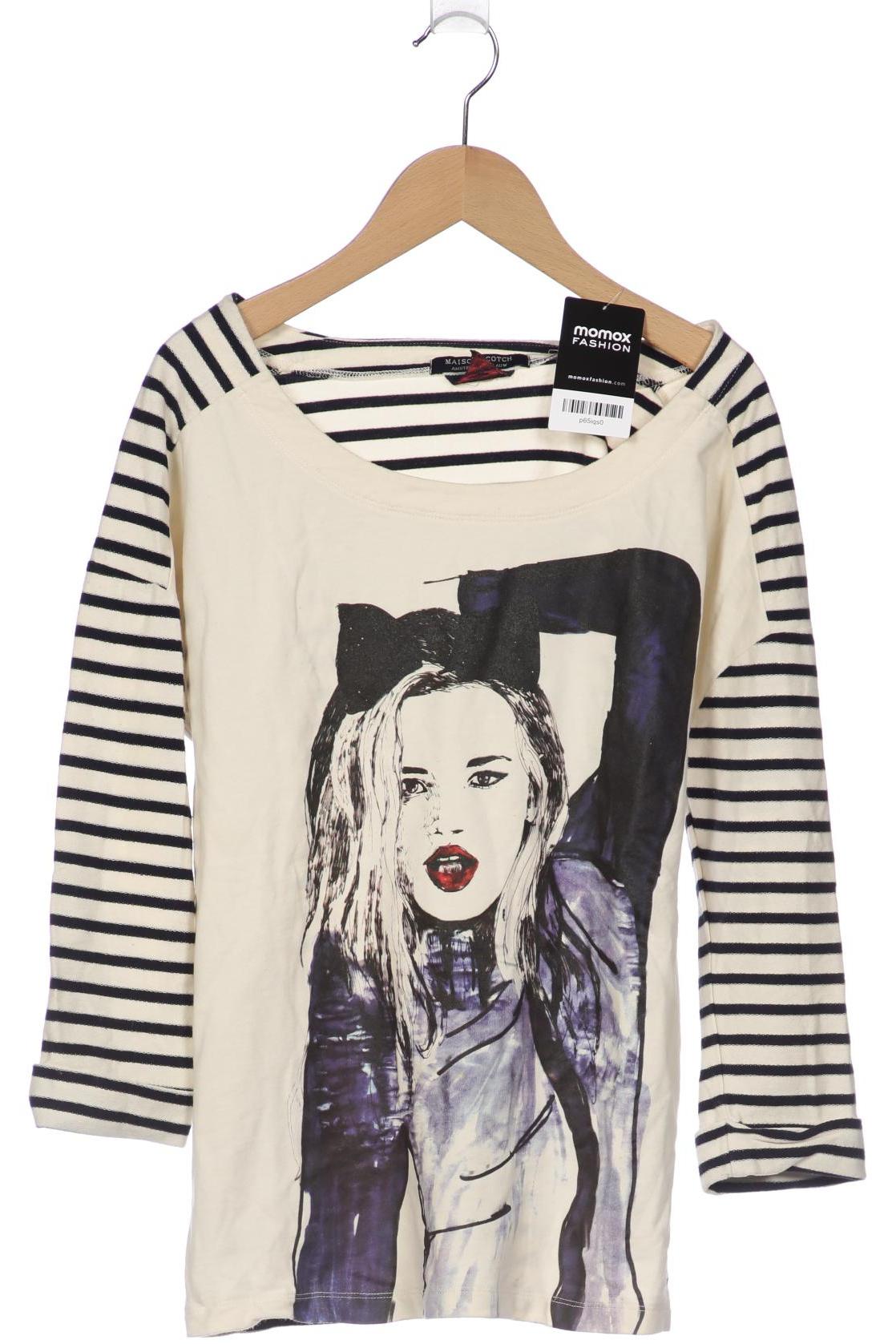 

Maison Scotch Damen Langarmshirt, cremeweiß, Gr. 36