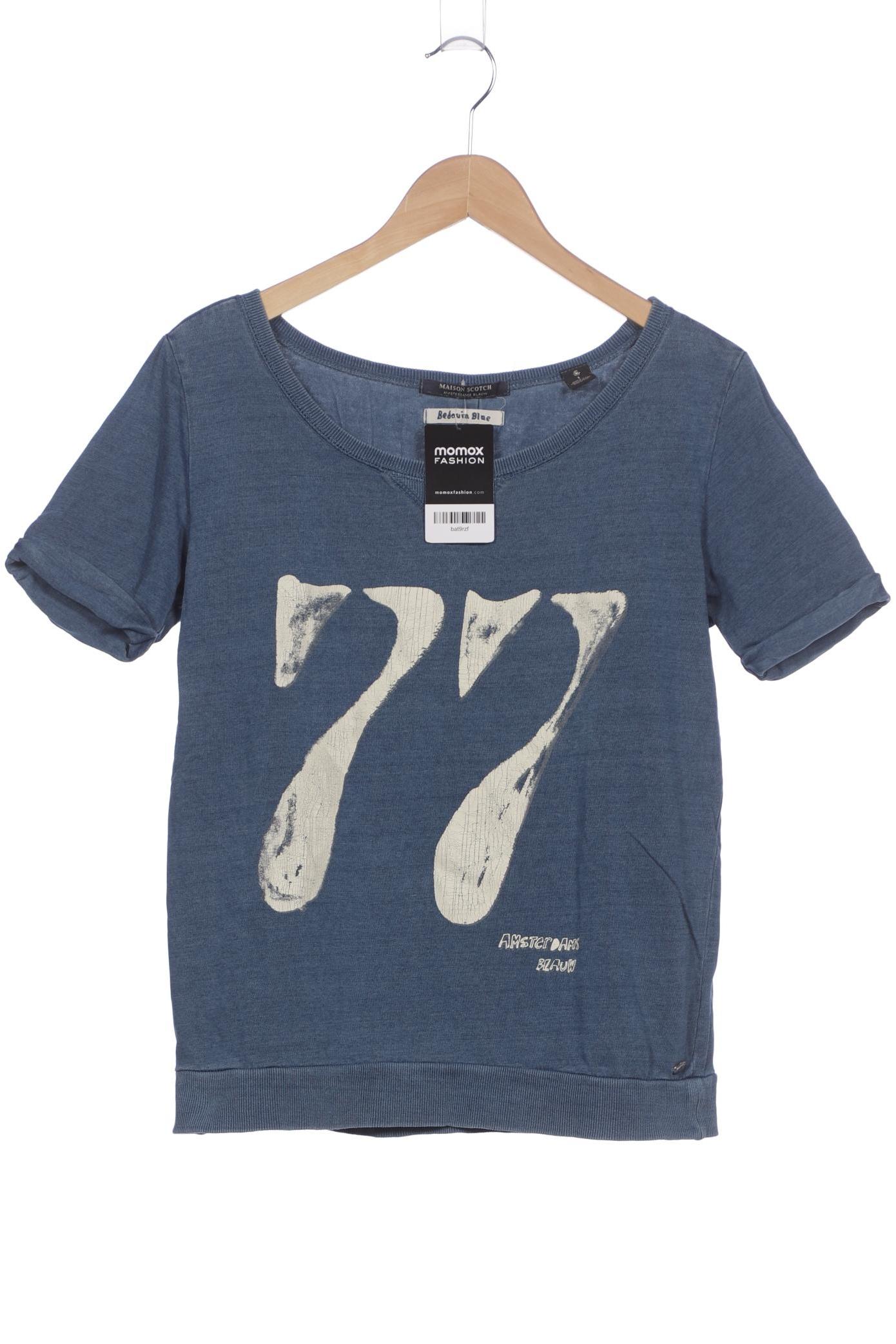 

Maison Scotch Damen T-Shirt, blau, Gr. 36