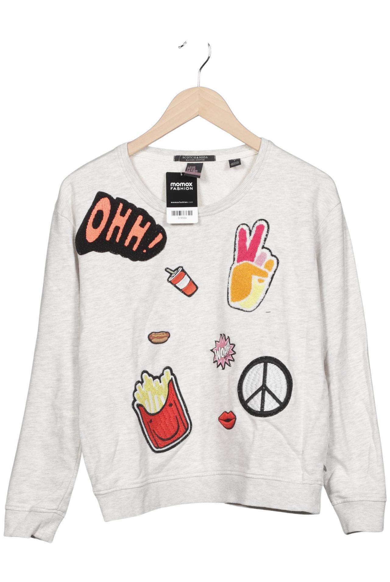 

Maison Scotch Damen Sweatshirt, grau, Gr. 36