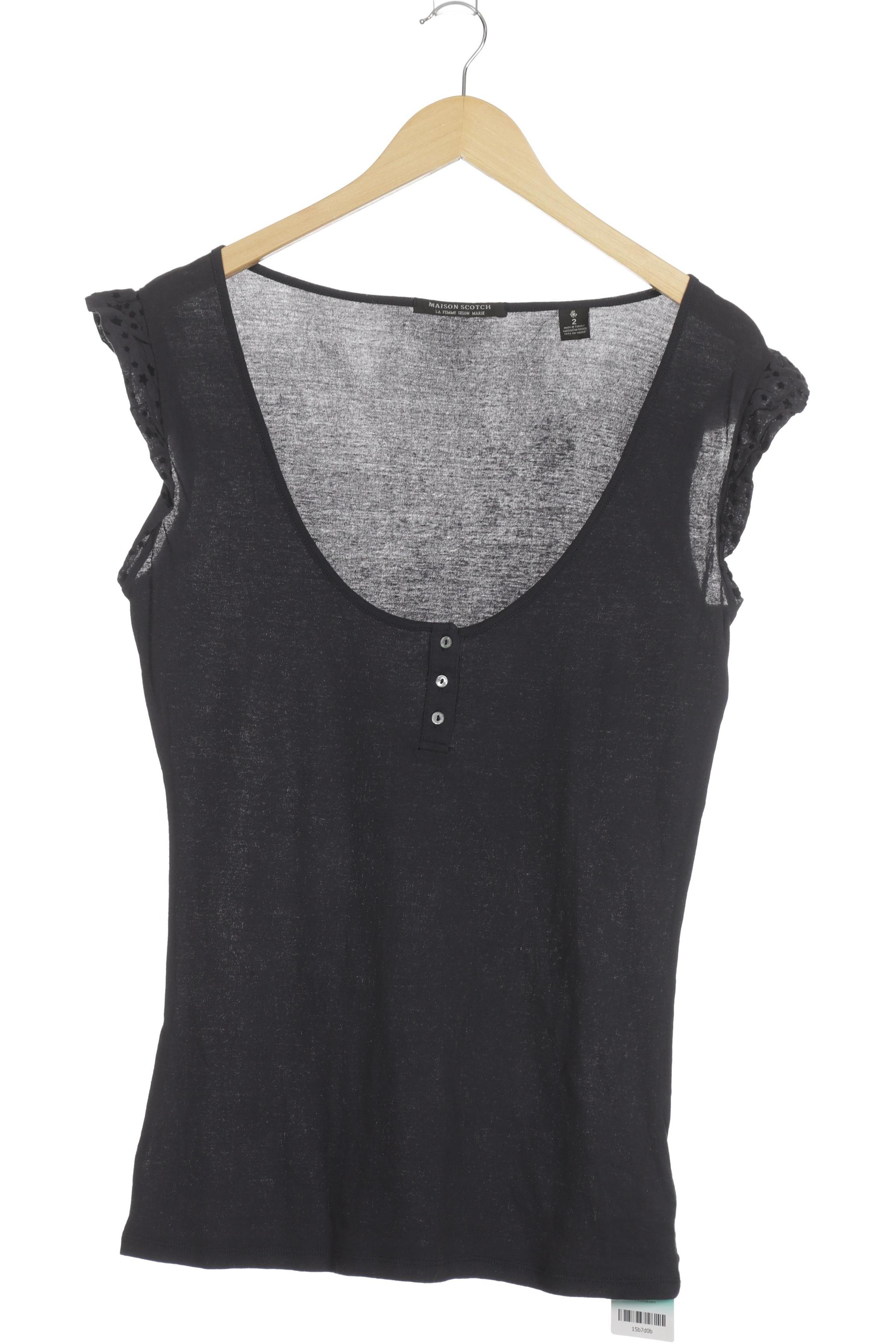 

Maison Scotch Damen T-Shirt, grau, Gr. 38