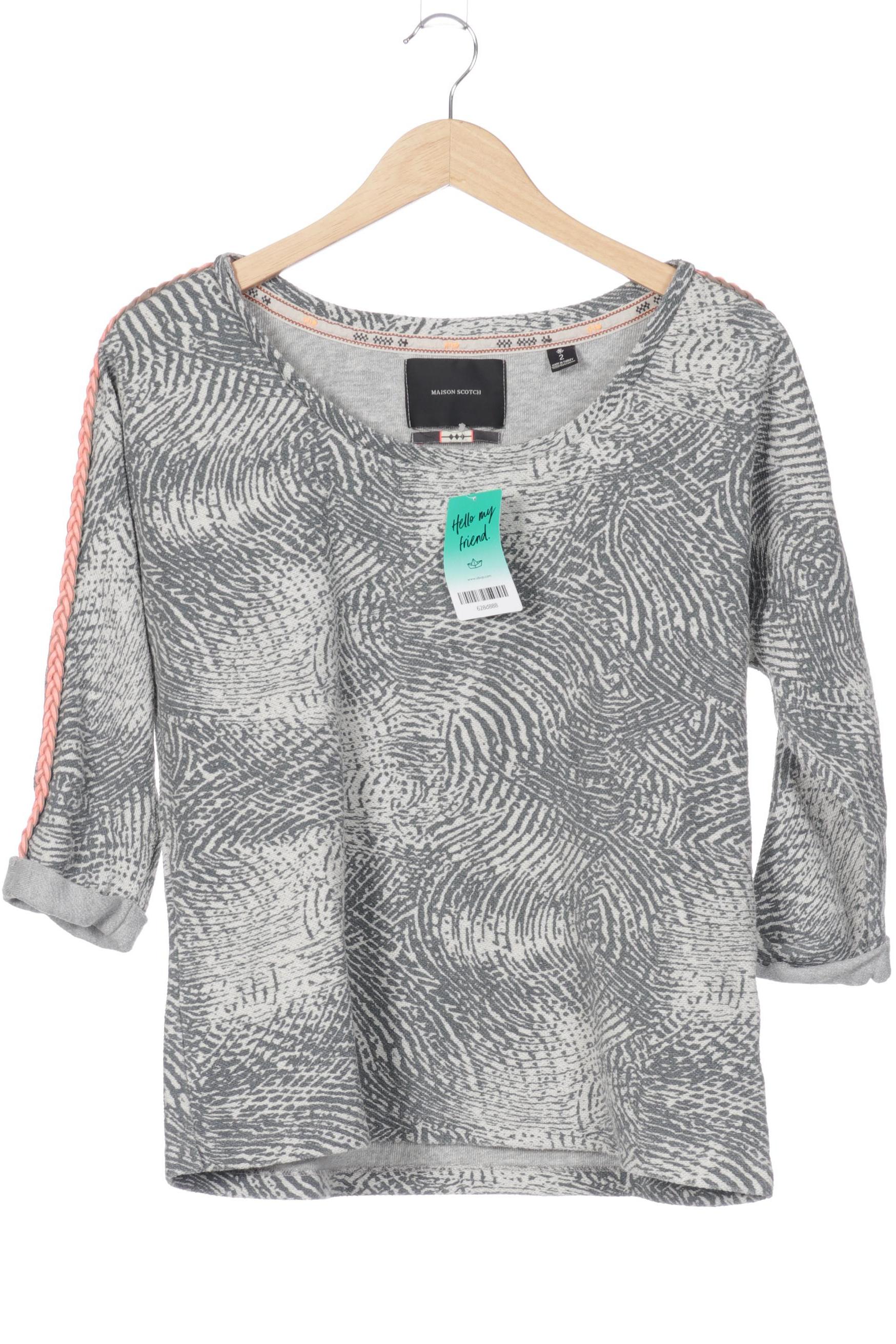 

Maison Scotch Damen Sweatshirt, grau, Gr. 38