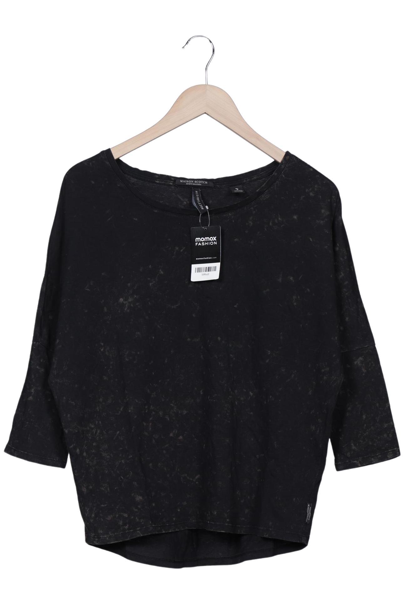 

Maison Scotch Damen Langarmshirt, schwarz, Gr. 38