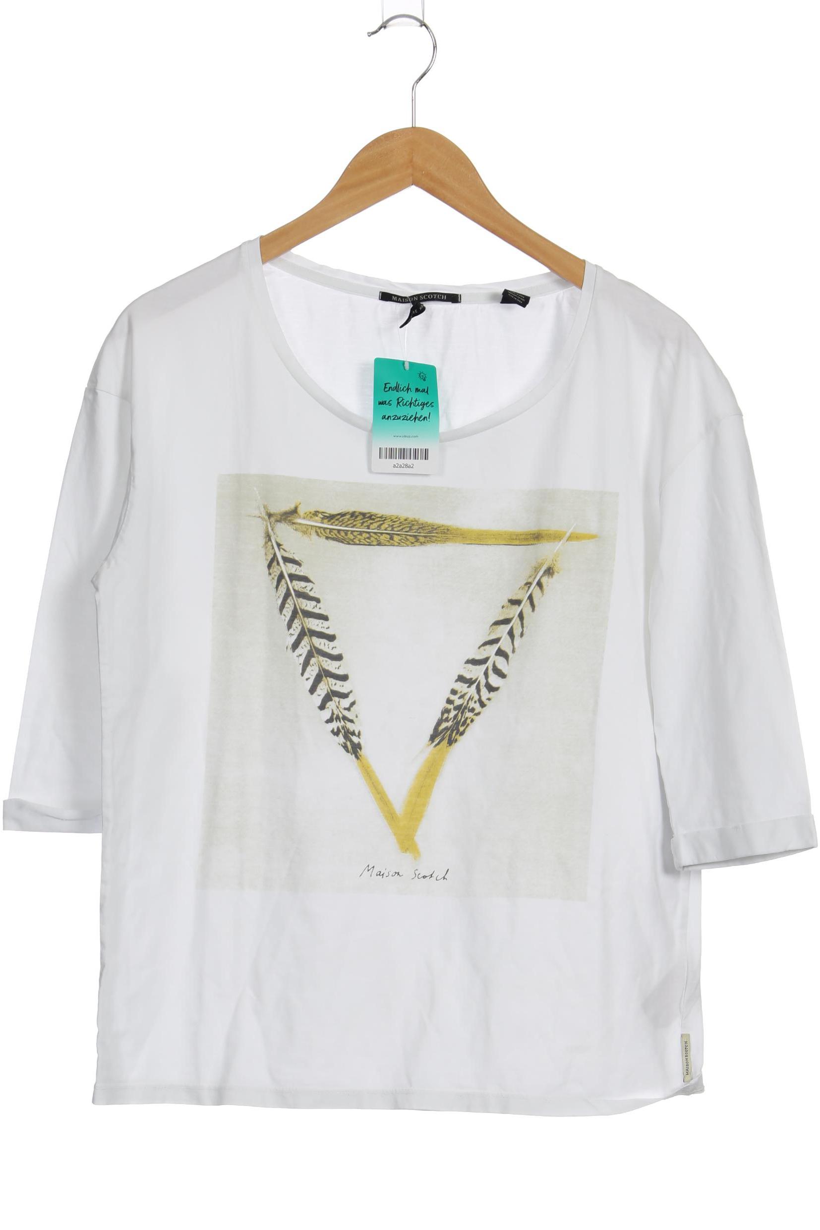 

Maison Scotch Damen T-Shirt, weiß, Gr. 40