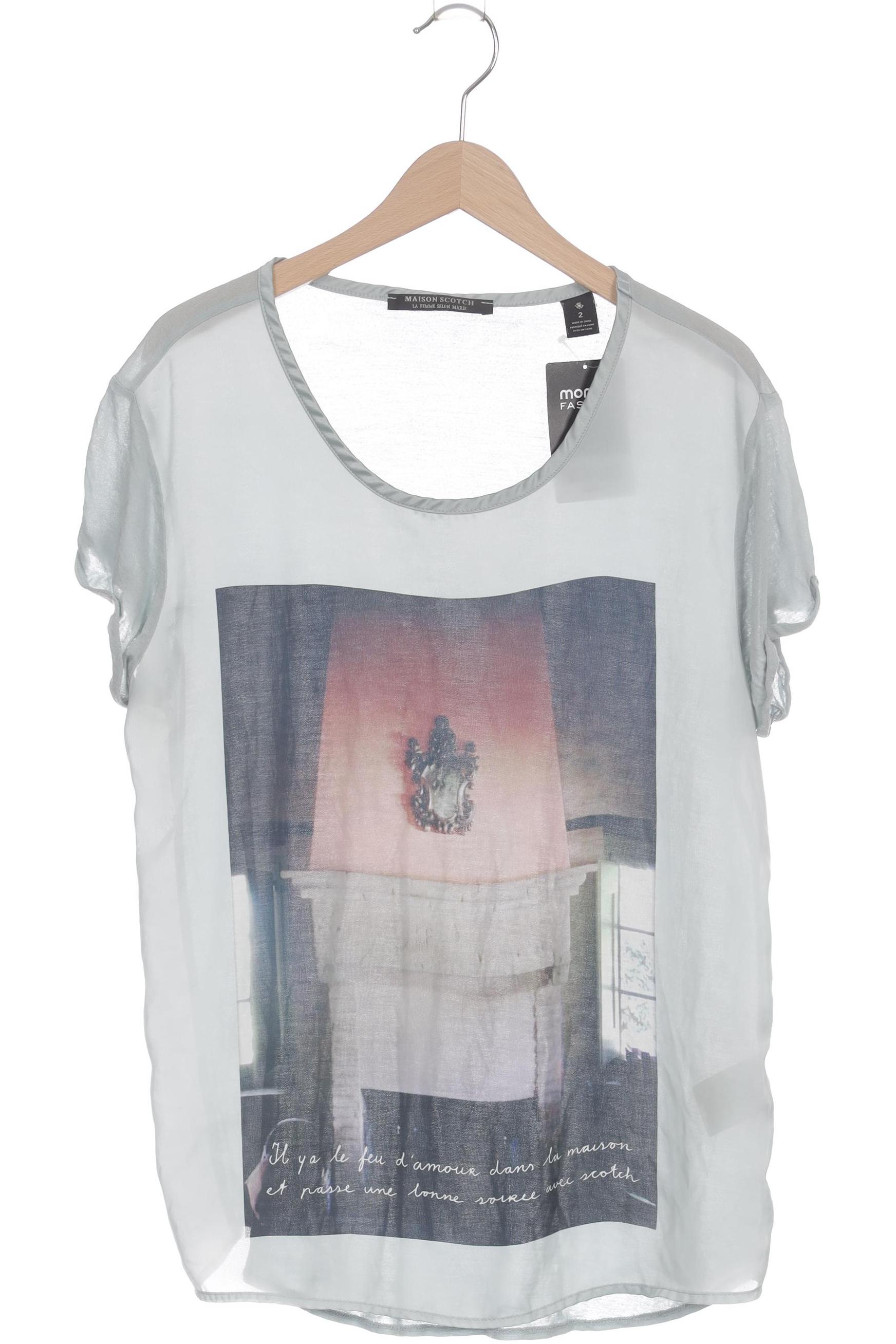 

Maison Scotch Damen T-Shirt, türkis, Gr.