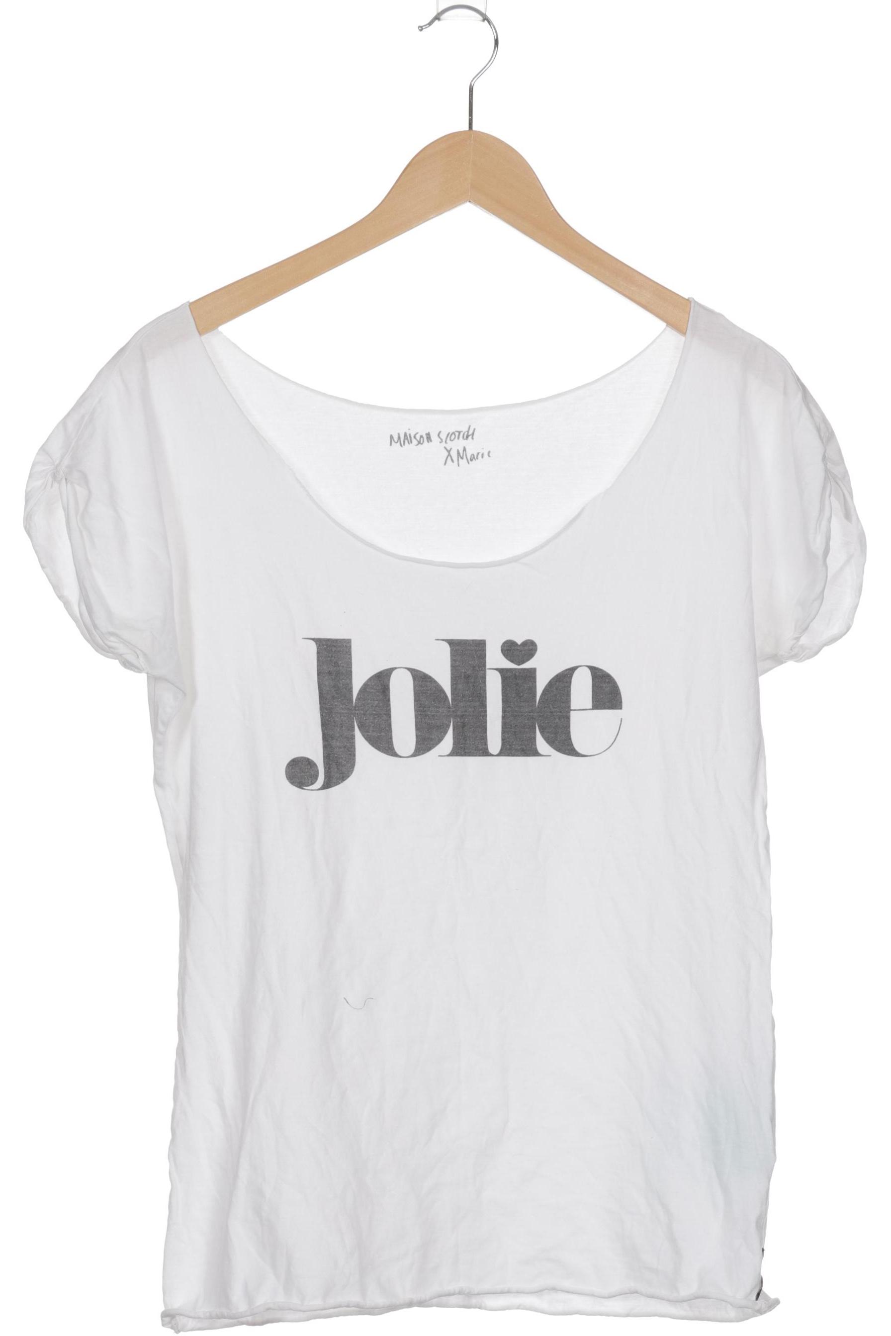 

Maison Scotch Damen T-Shirt, weiß, Gr. 42