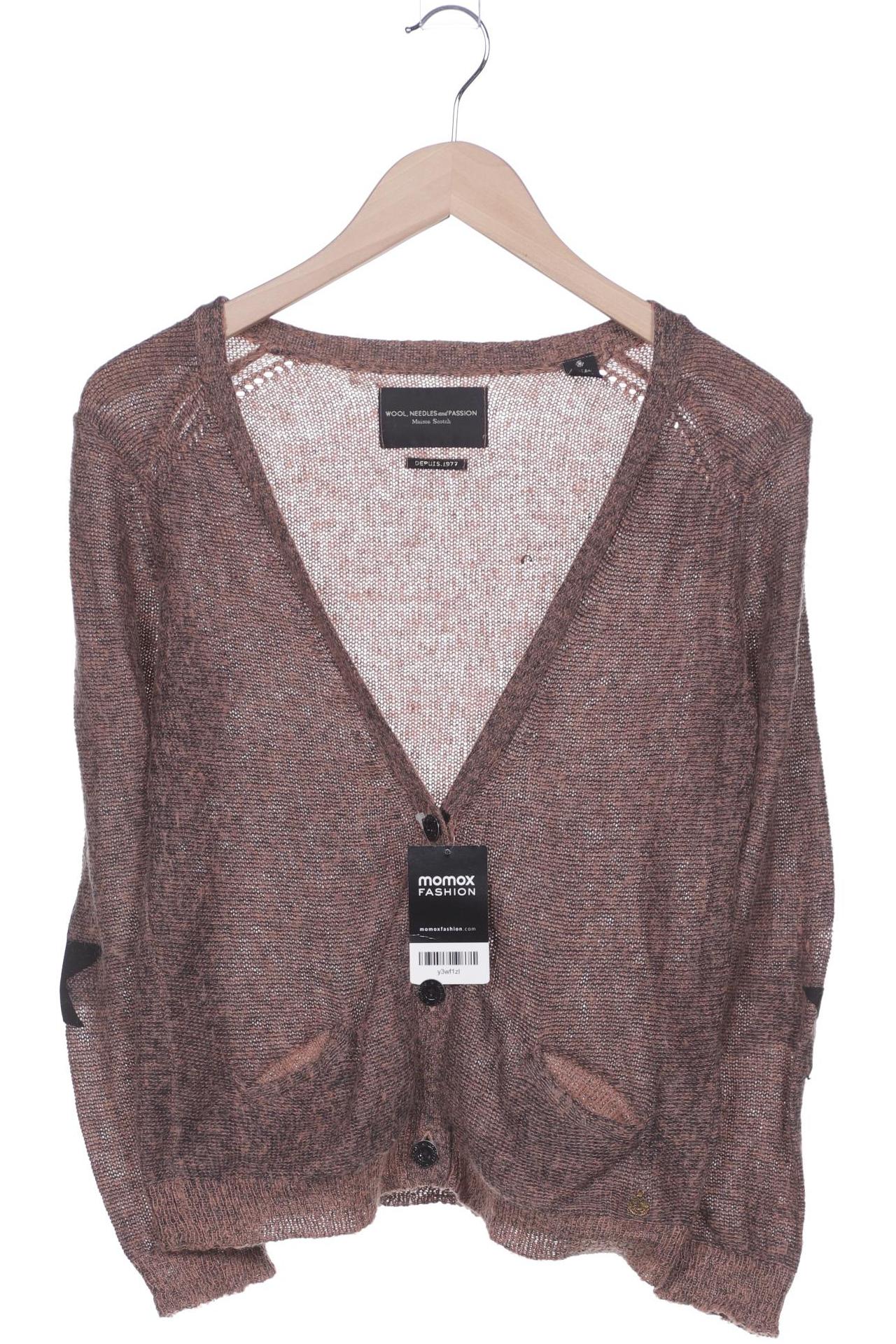 

Maison Scotch Damen Strickjacke, braun, Gr. 36