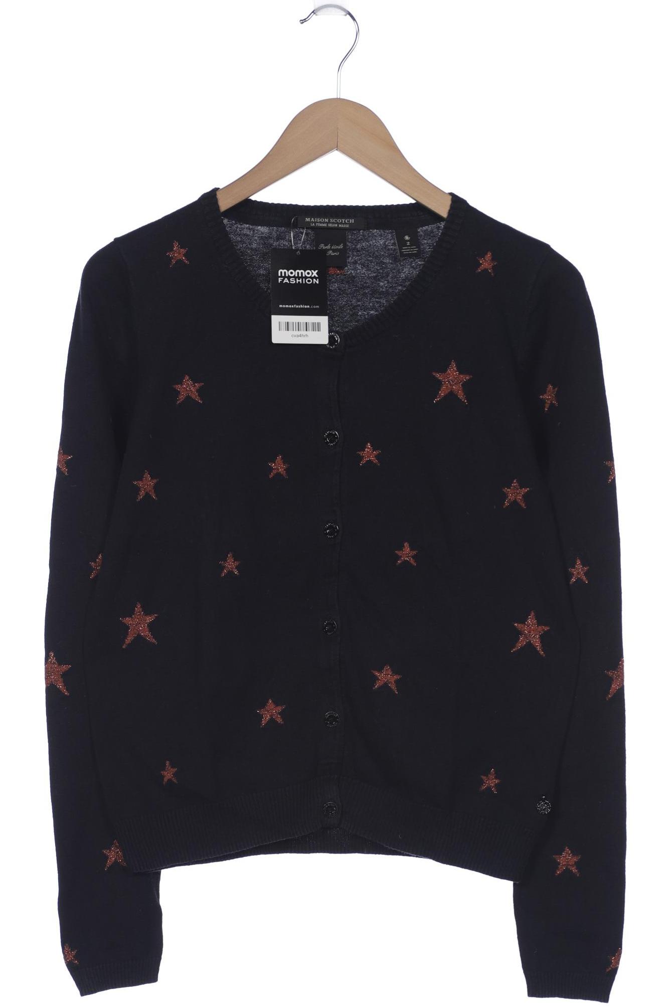 

Maison Scotch Damen Strickjacke, schwarz, Gr. 38
