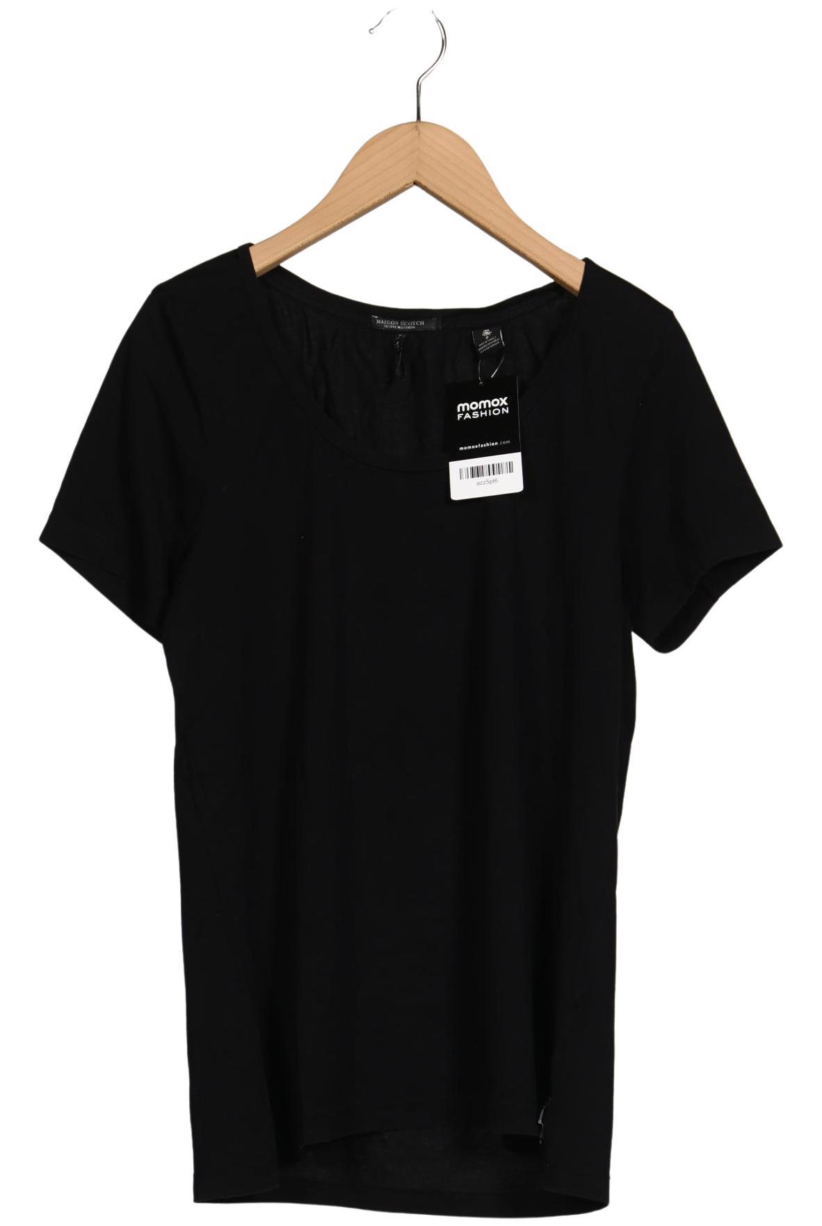 

Maison Scotch Damen T-Shirt, schwarz, Gr. 38