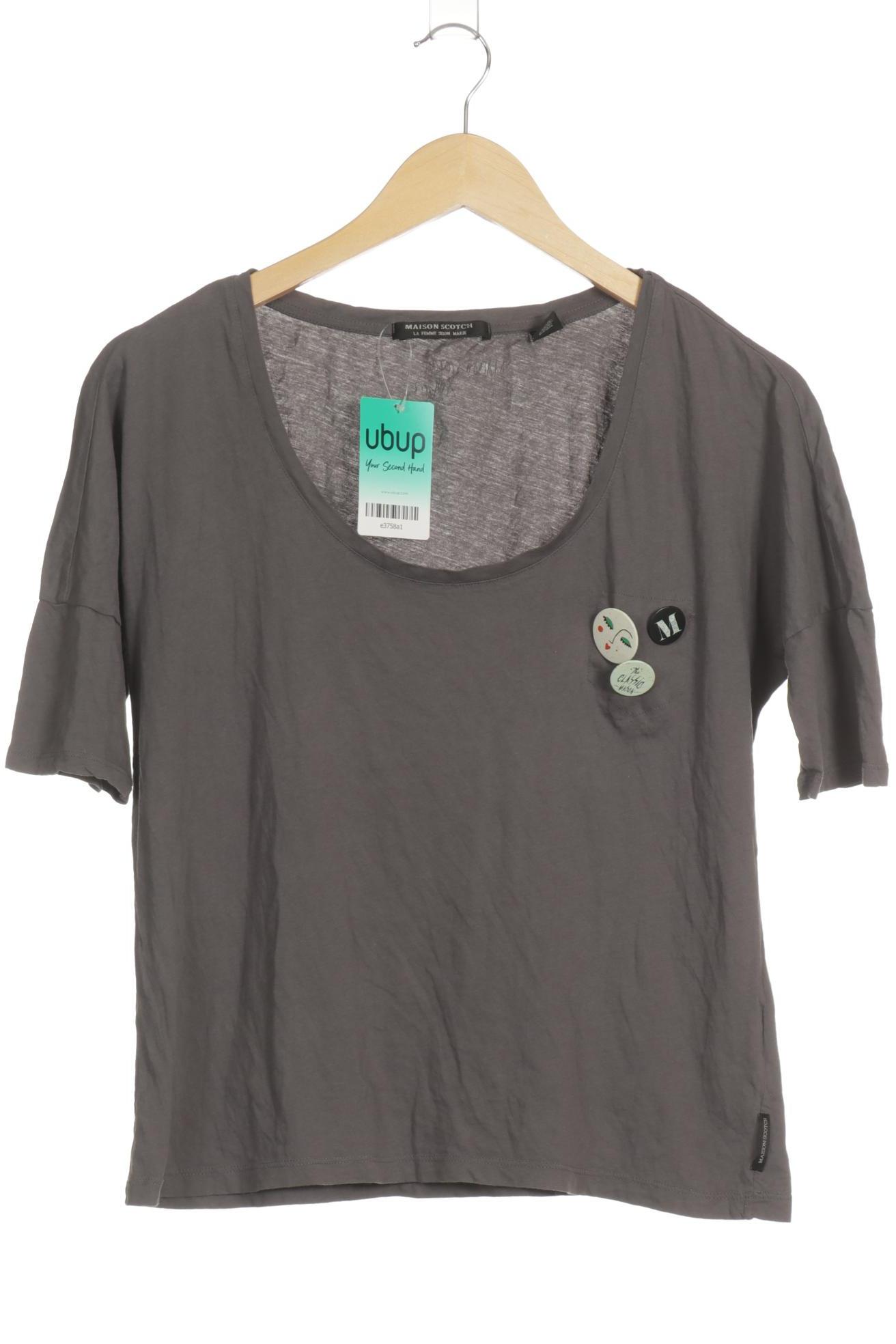 

Maison Scotch Damen T-Shirt, grau, Gr. 36