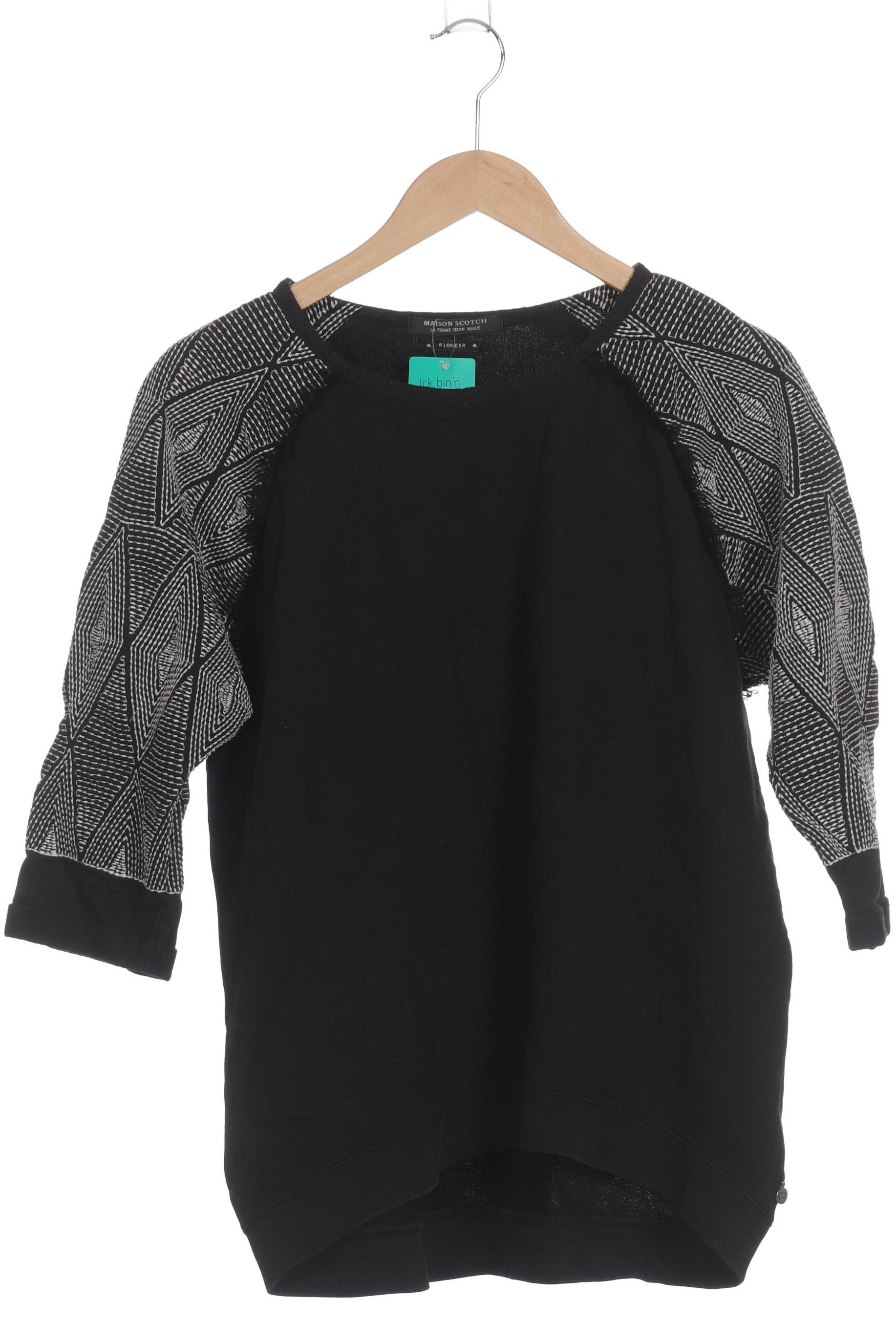 

Maison Scotch Damen Sweatshirt, schwarz, Gr. 38