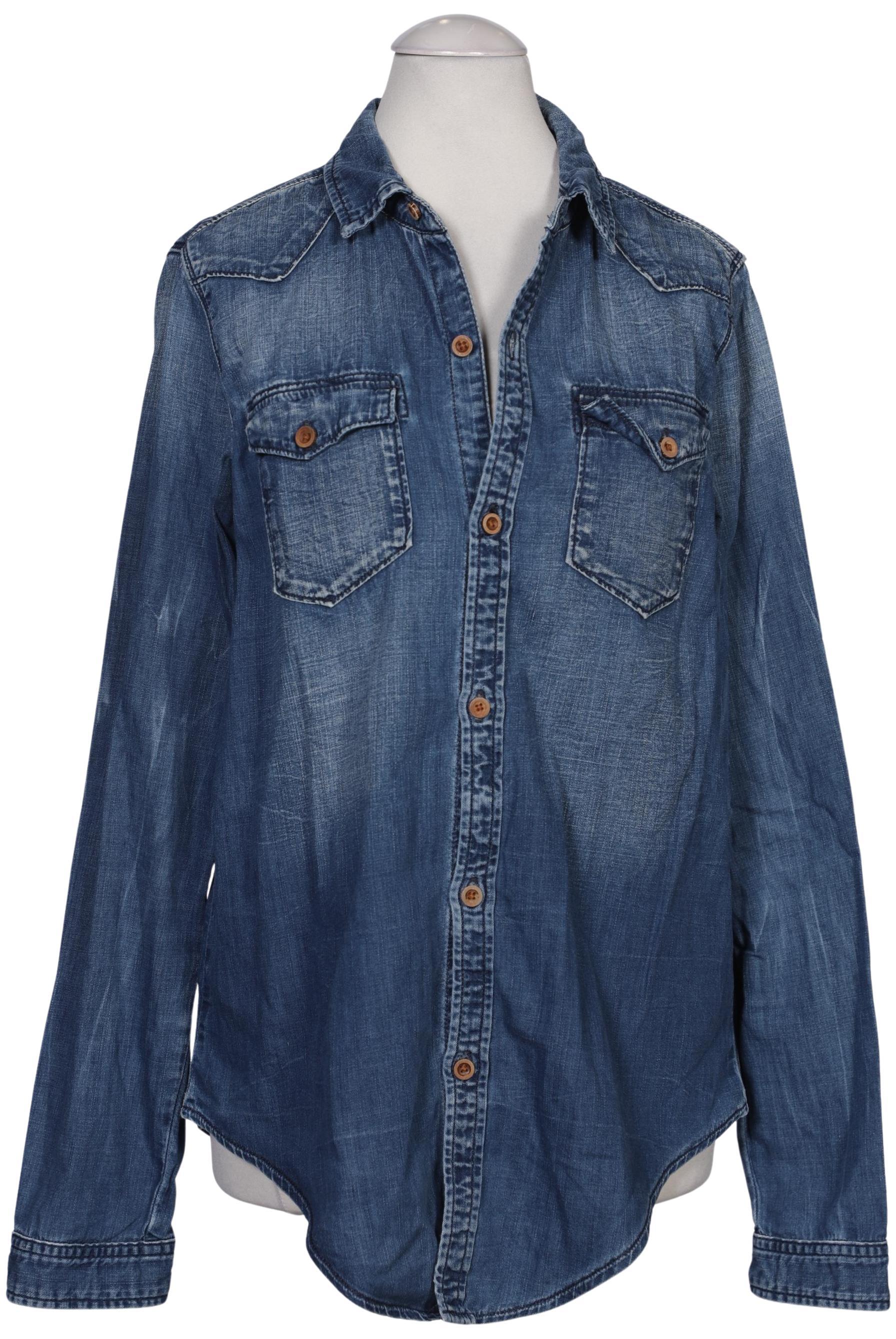 

Maison Scotch Damen Bluse, blau, Gr. 36