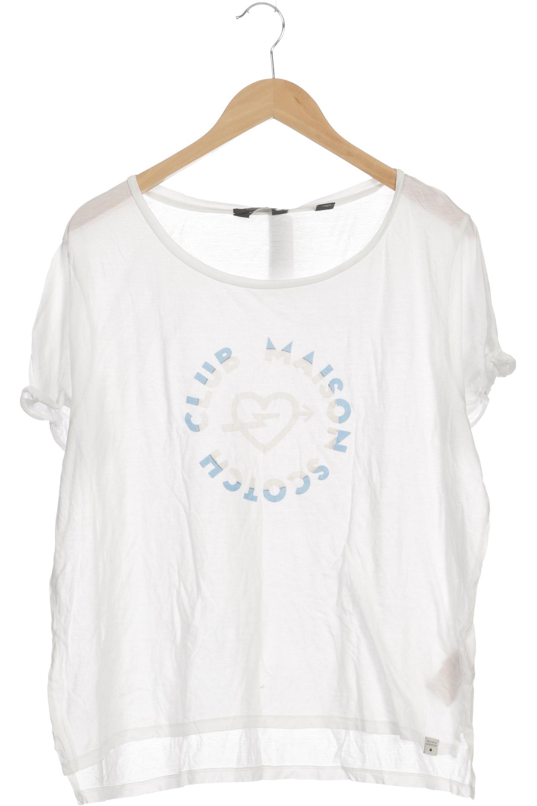 

Maison Scotch Damen T-Shirt, weiß, Gr. 36