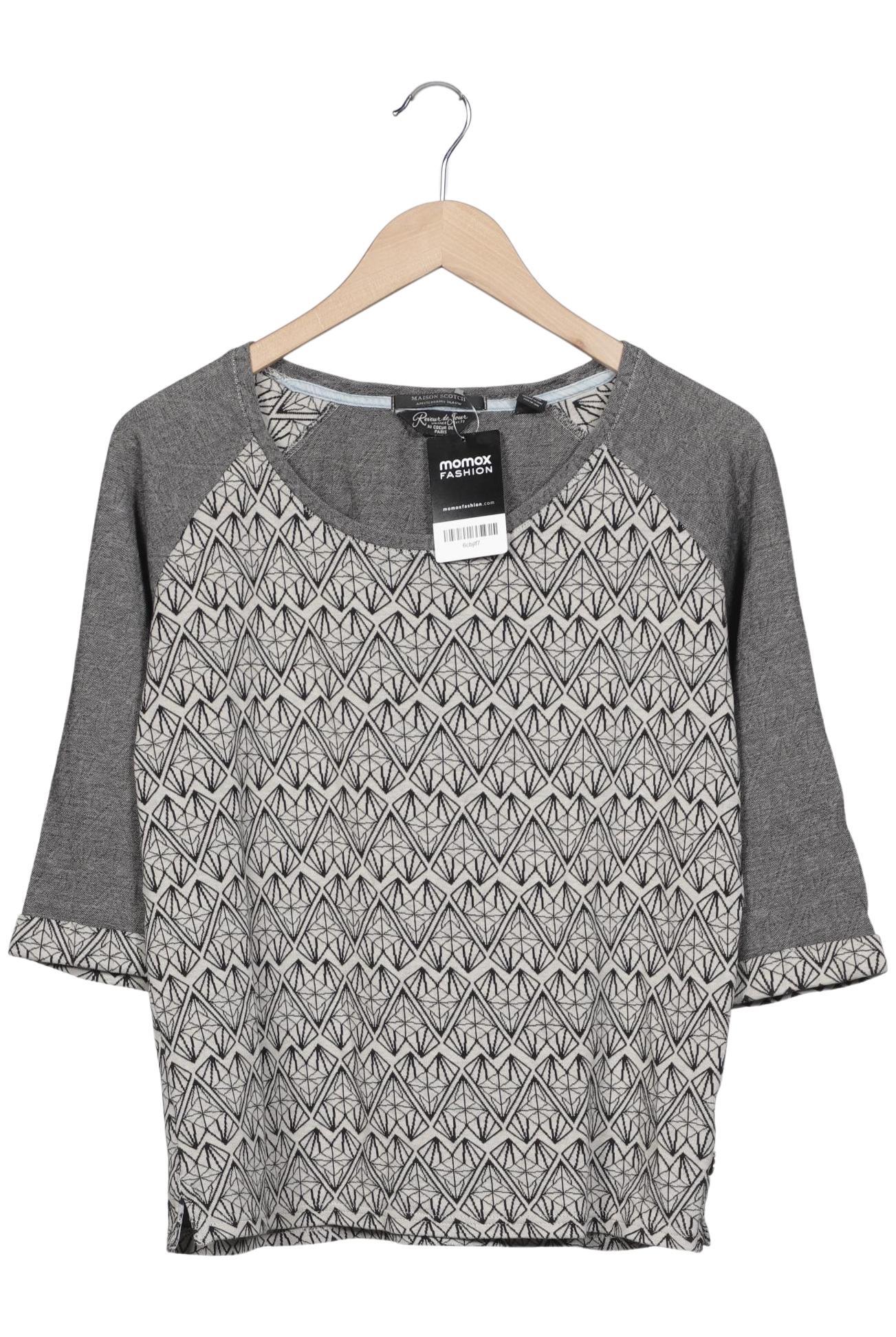 

Maison Scotch Damen Langarmshirt, grau, Gr. 36