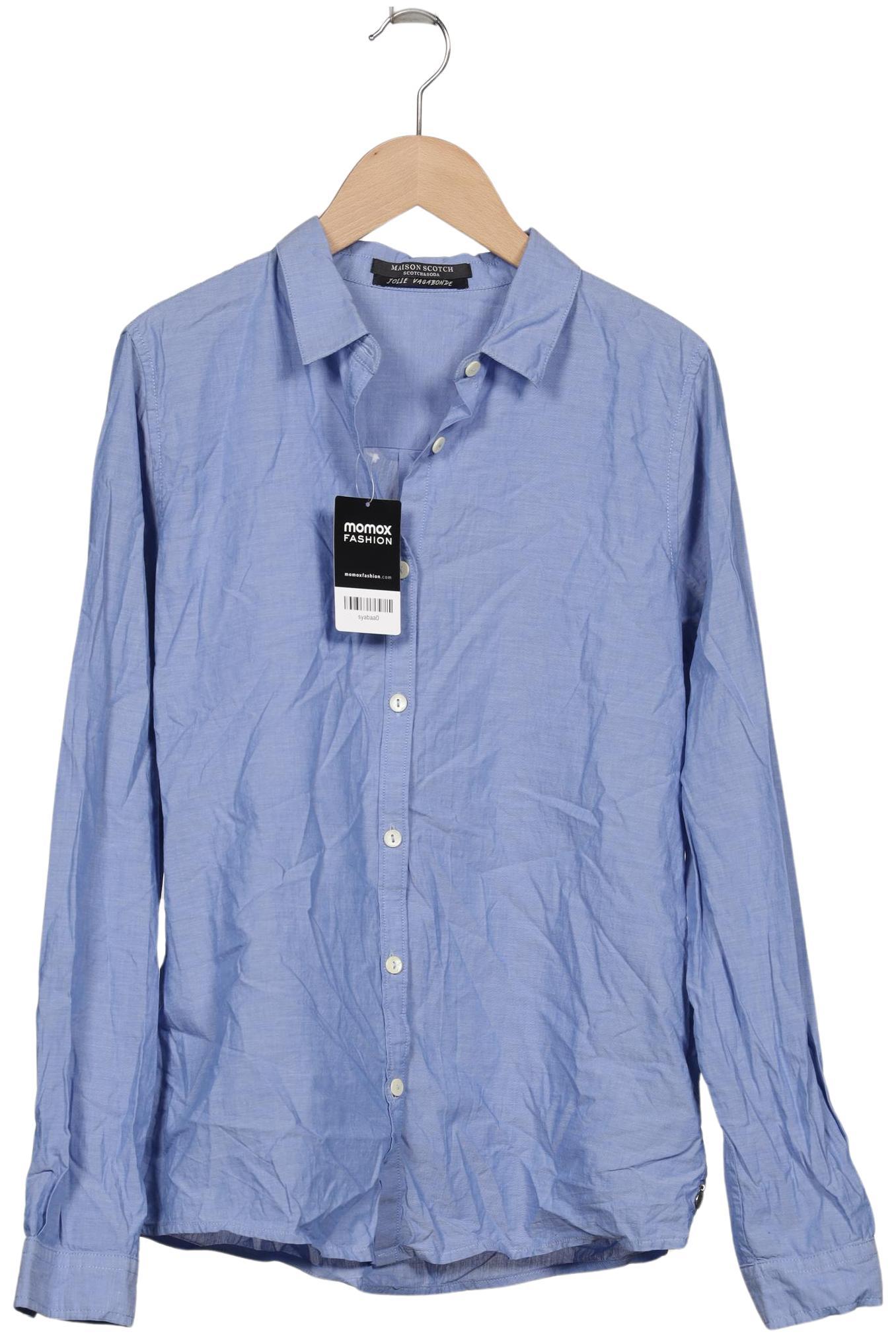 

Maison Scotch Damen Bluse, blau, Gr. 38