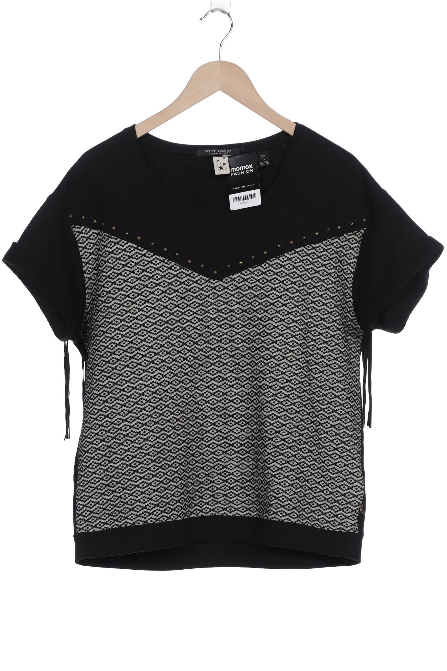 

Maison Scotch Damen Sweatshirt, schwarz, Gr. 40