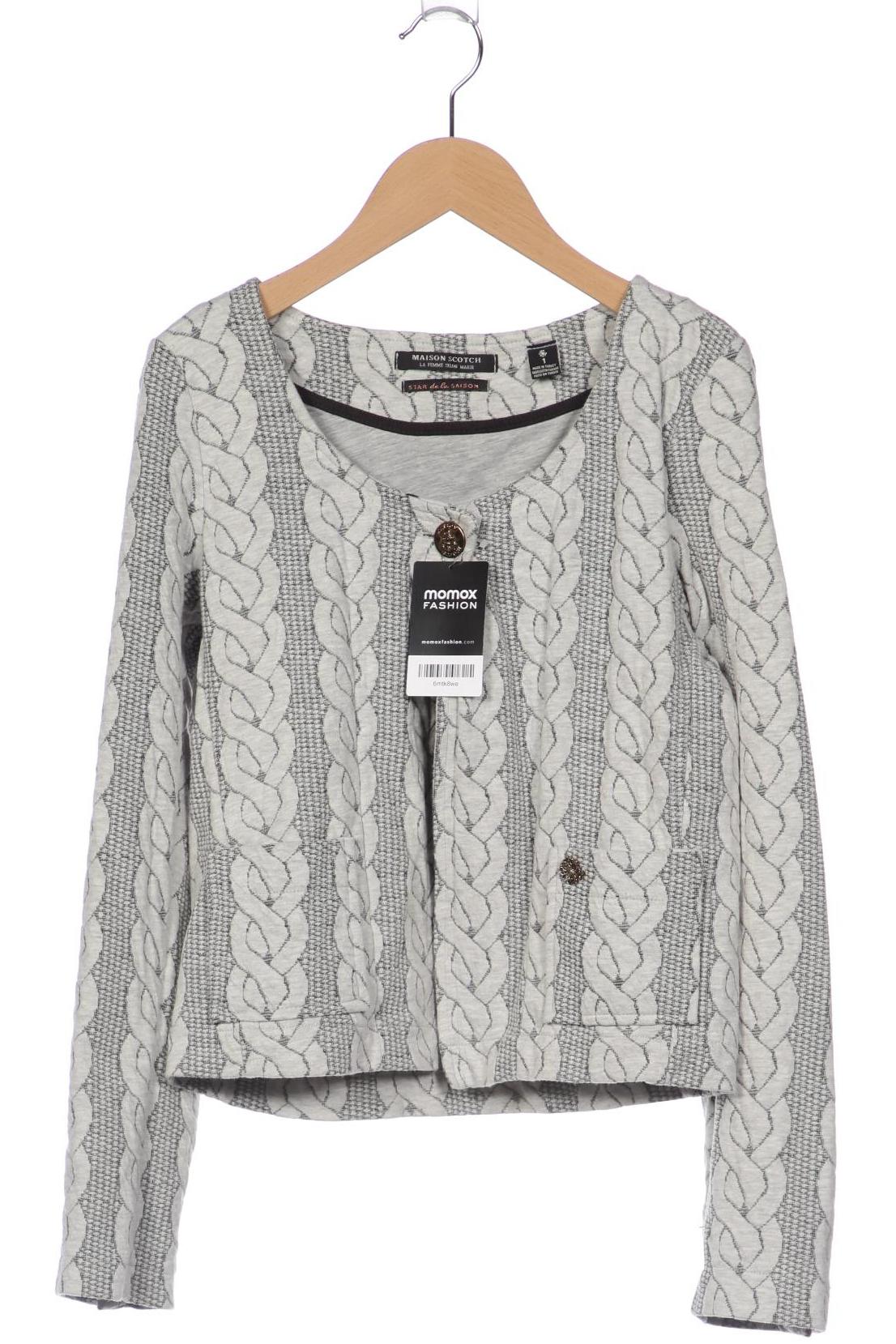 

Maison Scotch Damen Strickjacke, grau, Gr. 36