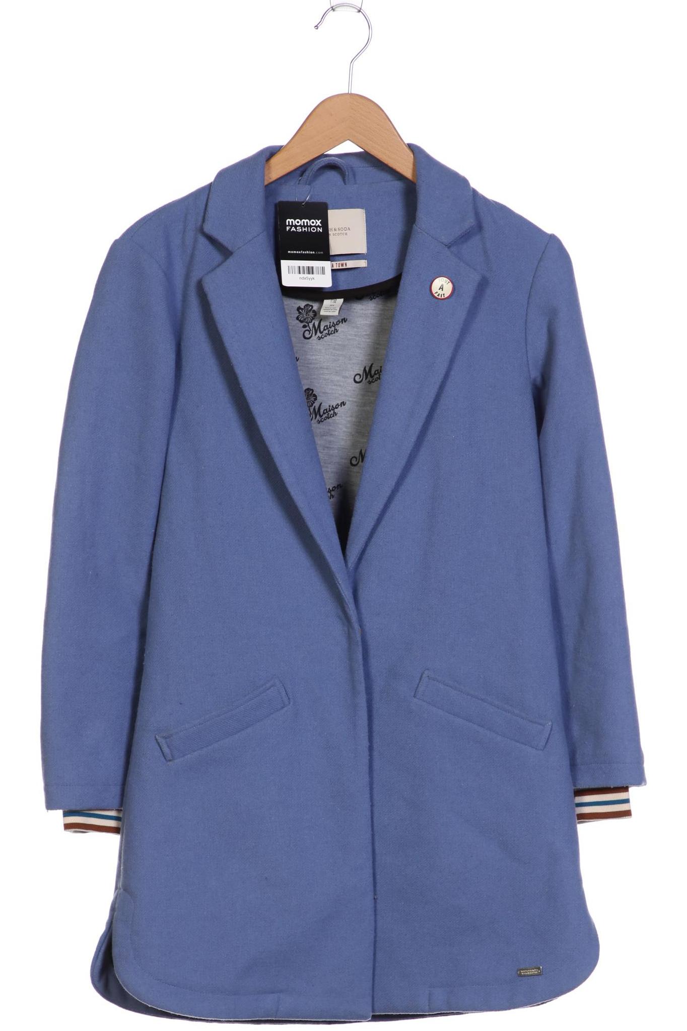 

Maison Scotch Damen Mantel, blau, Gr. 34