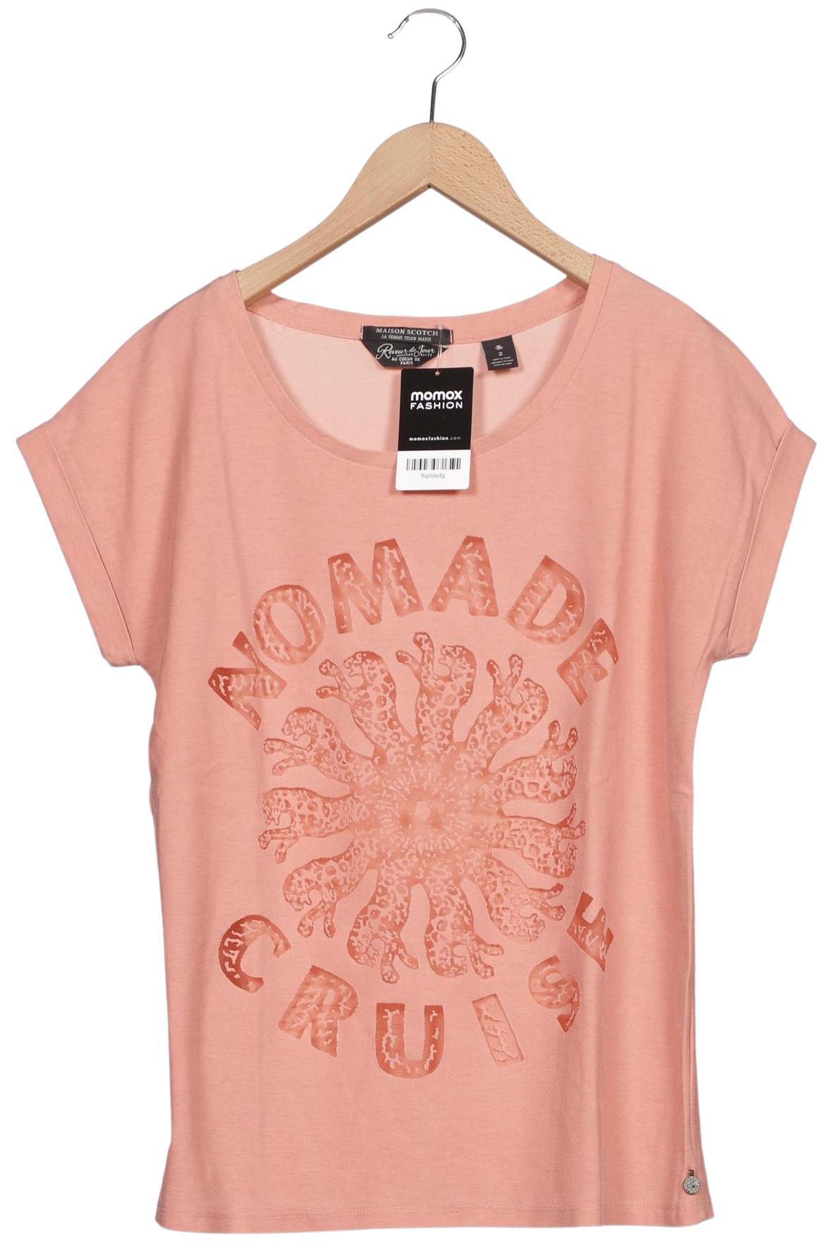 

Maison Scotch Damen T-Shirt, orange, Gr. 38