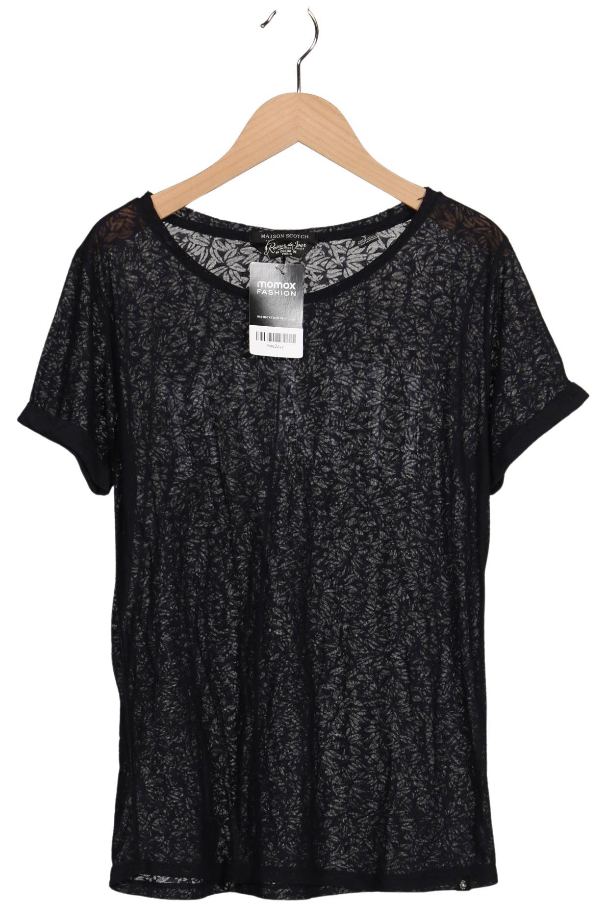

Maison Scotch Damen T-Shirt, schwarz, Gr. 36