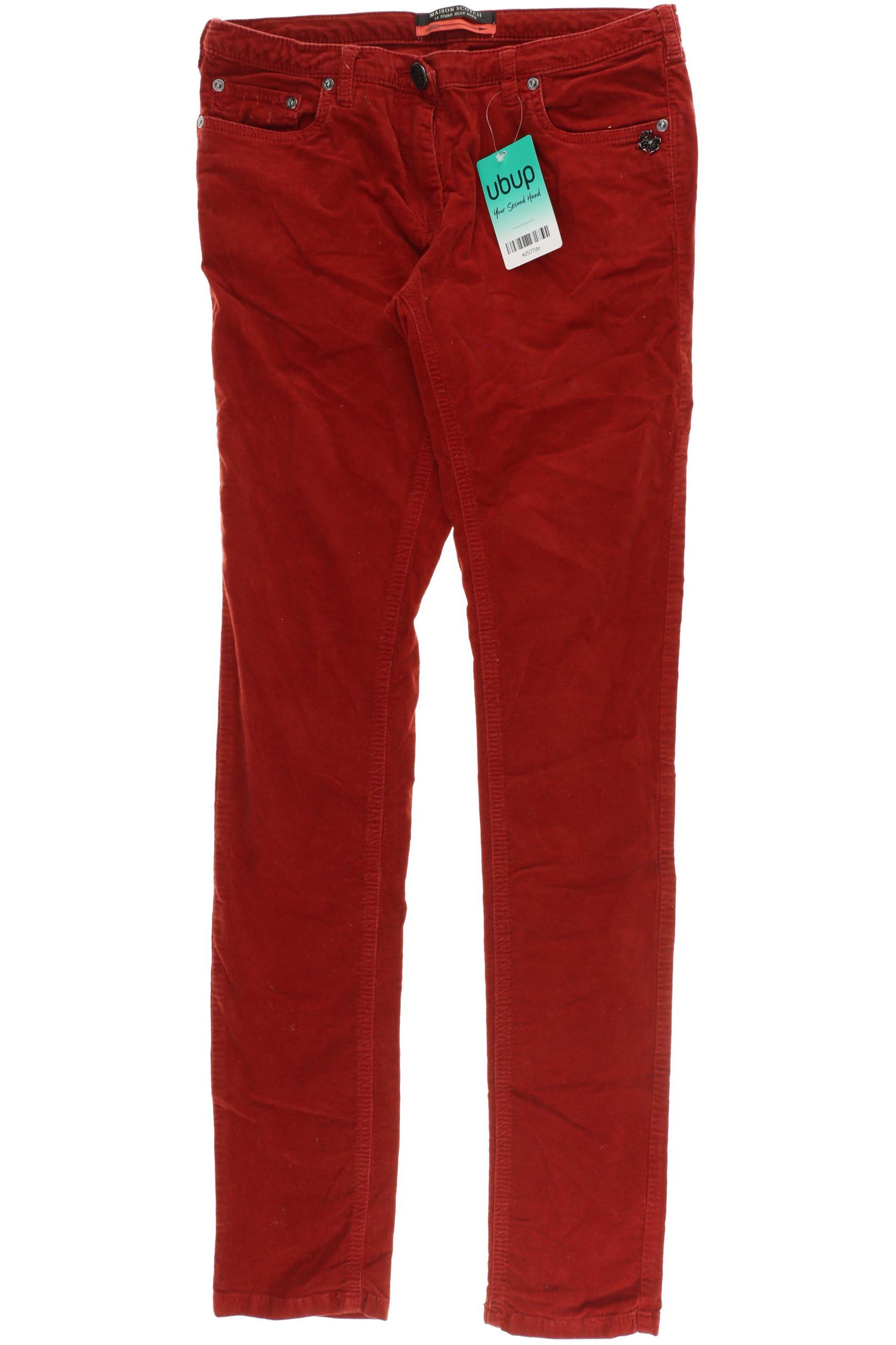 

Maison Scotch Damen Stoffhose, rot, Gr. 27