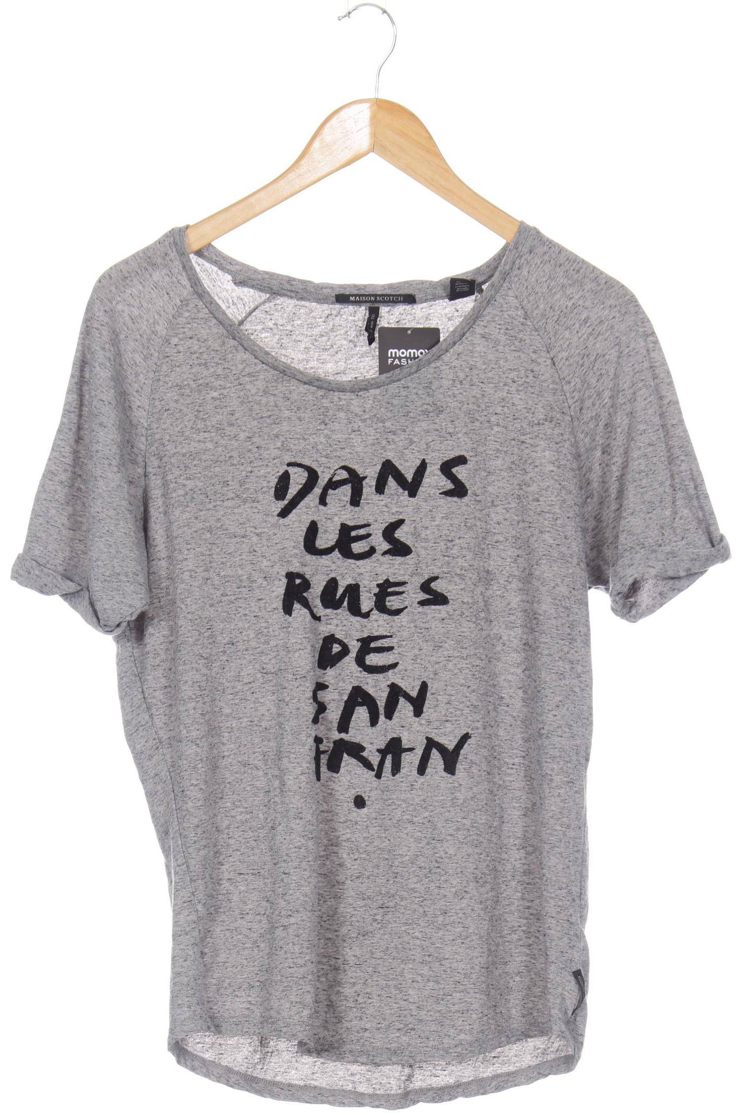 

Maison Scotch Damen T-Shirt, grau, Gr. 42