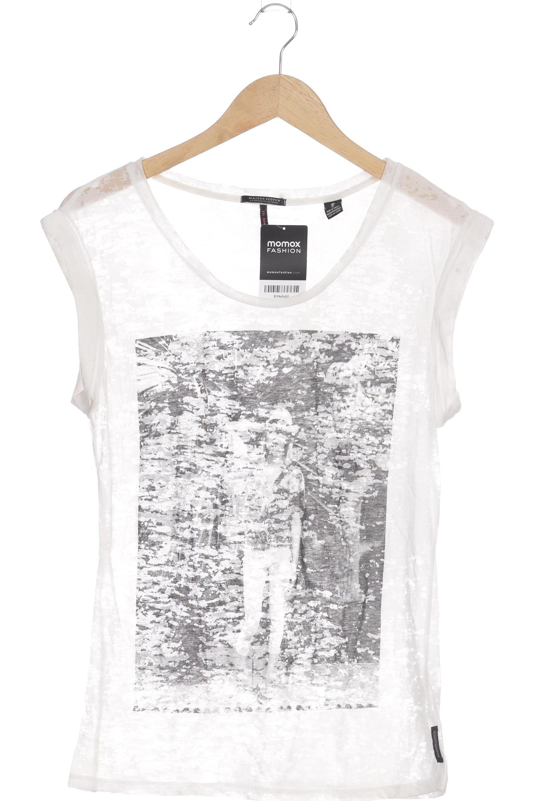 

Maison Scotch Damen T-Shirt, grau, Gr. 38