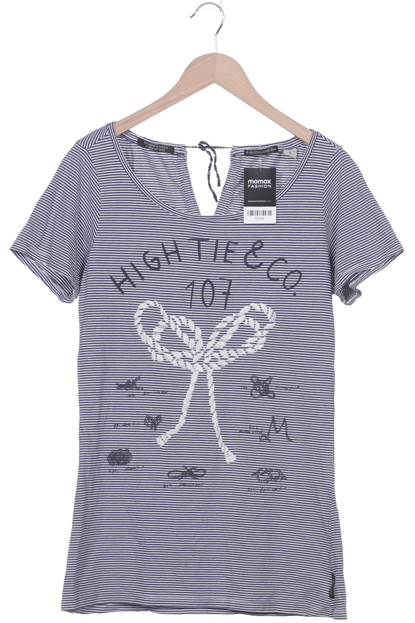 

Maison Scotch Damen T-Shirt, marineblau, Gr. 42