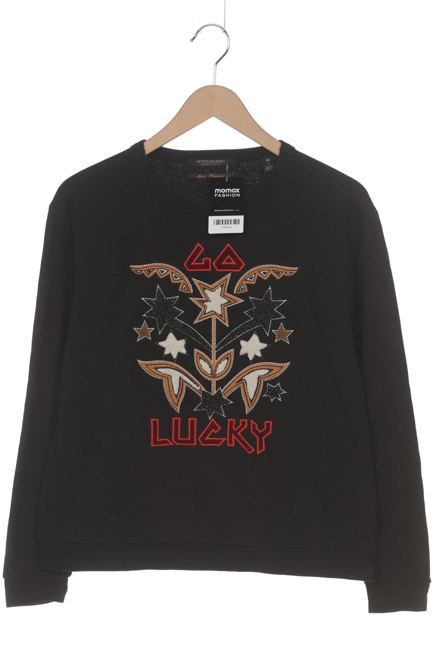 

Maison Scotch Damen Sweatshirt, schwarz, Gr. 36