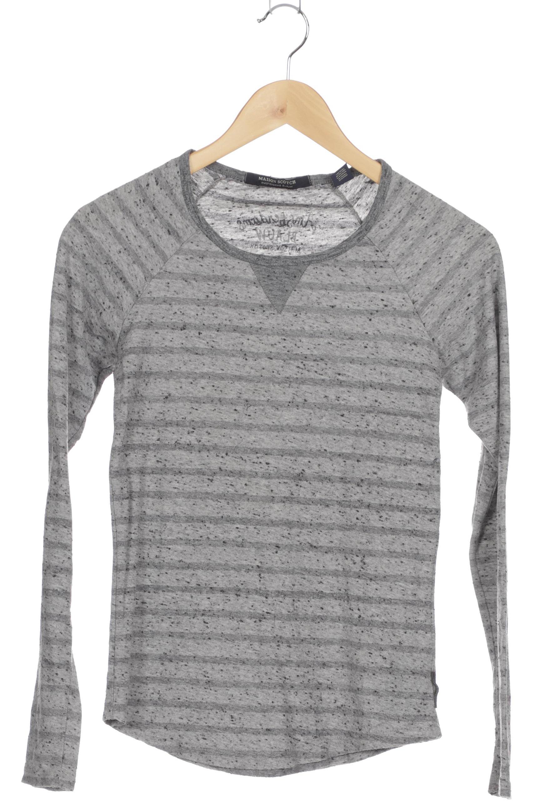 

Maison Scotch Damen Langarmshirt, grau, Gr. 34