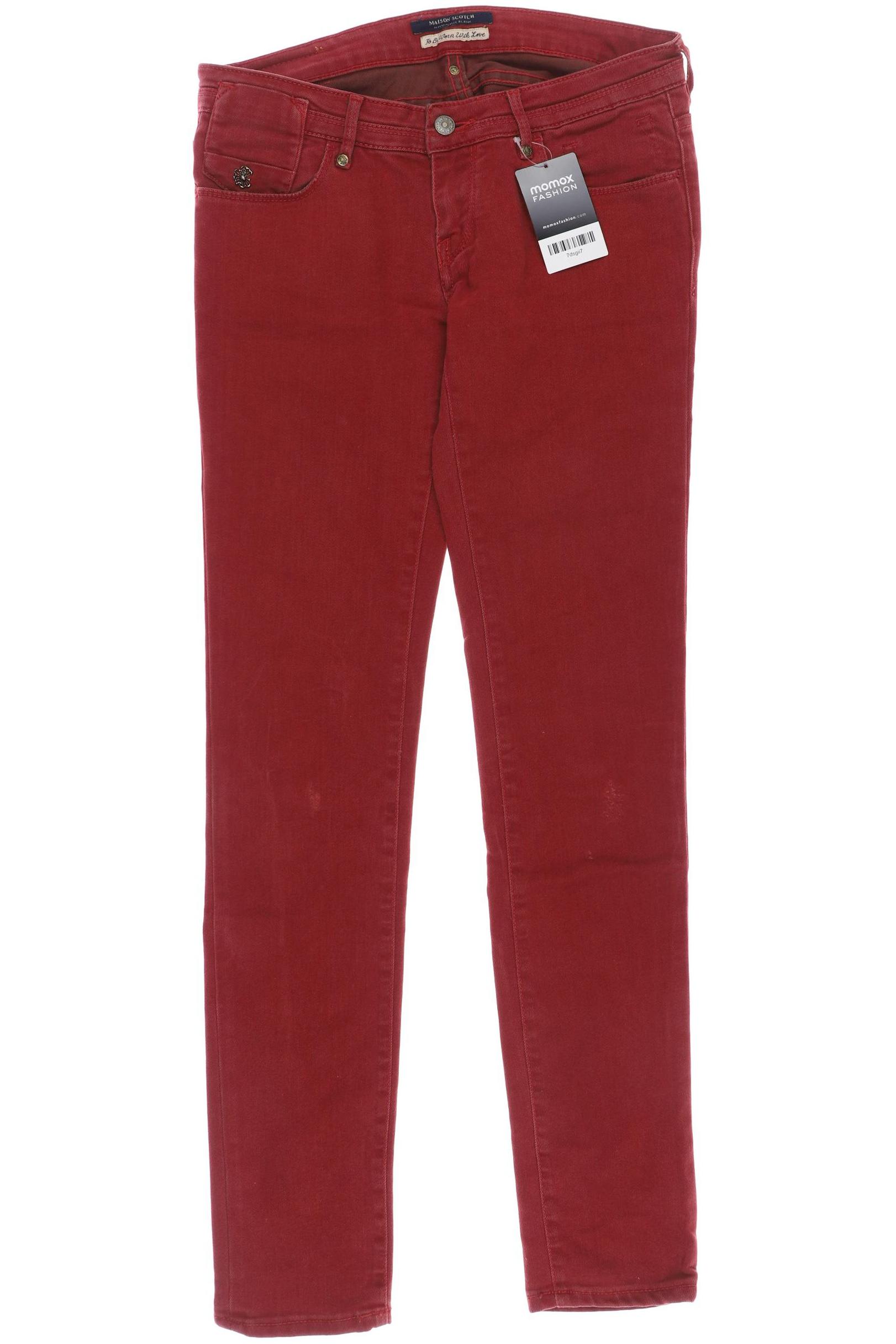 

Maison Scotch Damen Jeans, rot, Gr. 27