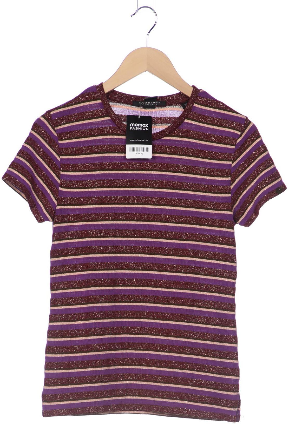 

Maison Scotch Damen T-Shirt, mehrfarbig, Gr. 34