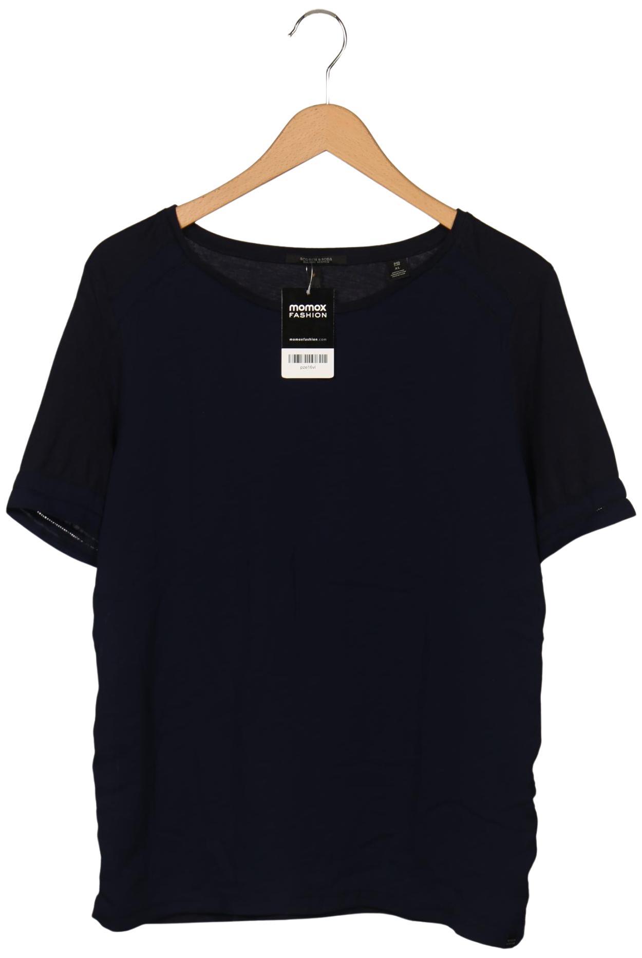 

Maison Scotch Damen T-Shirt, marineblau, Gr. 44