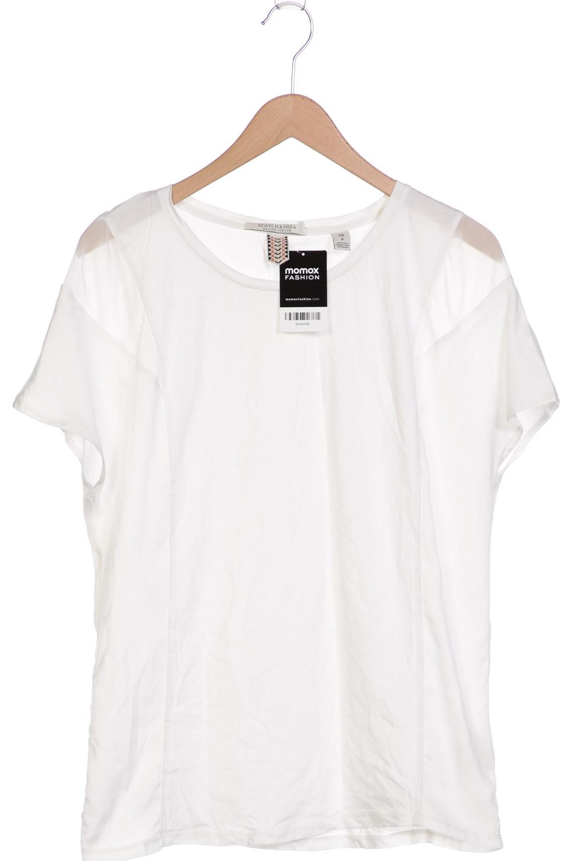 

Maison Scotch Damen T-Shirt, weiß, Gr. 40