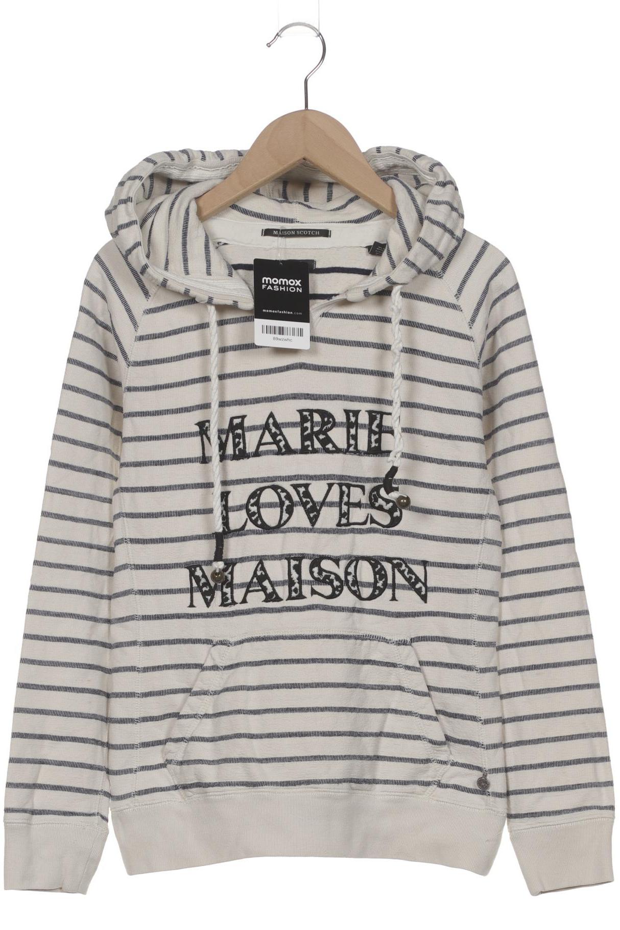 

Maison Scotch Damen Kapuzenpullover, cremeweiß, Gr. 34