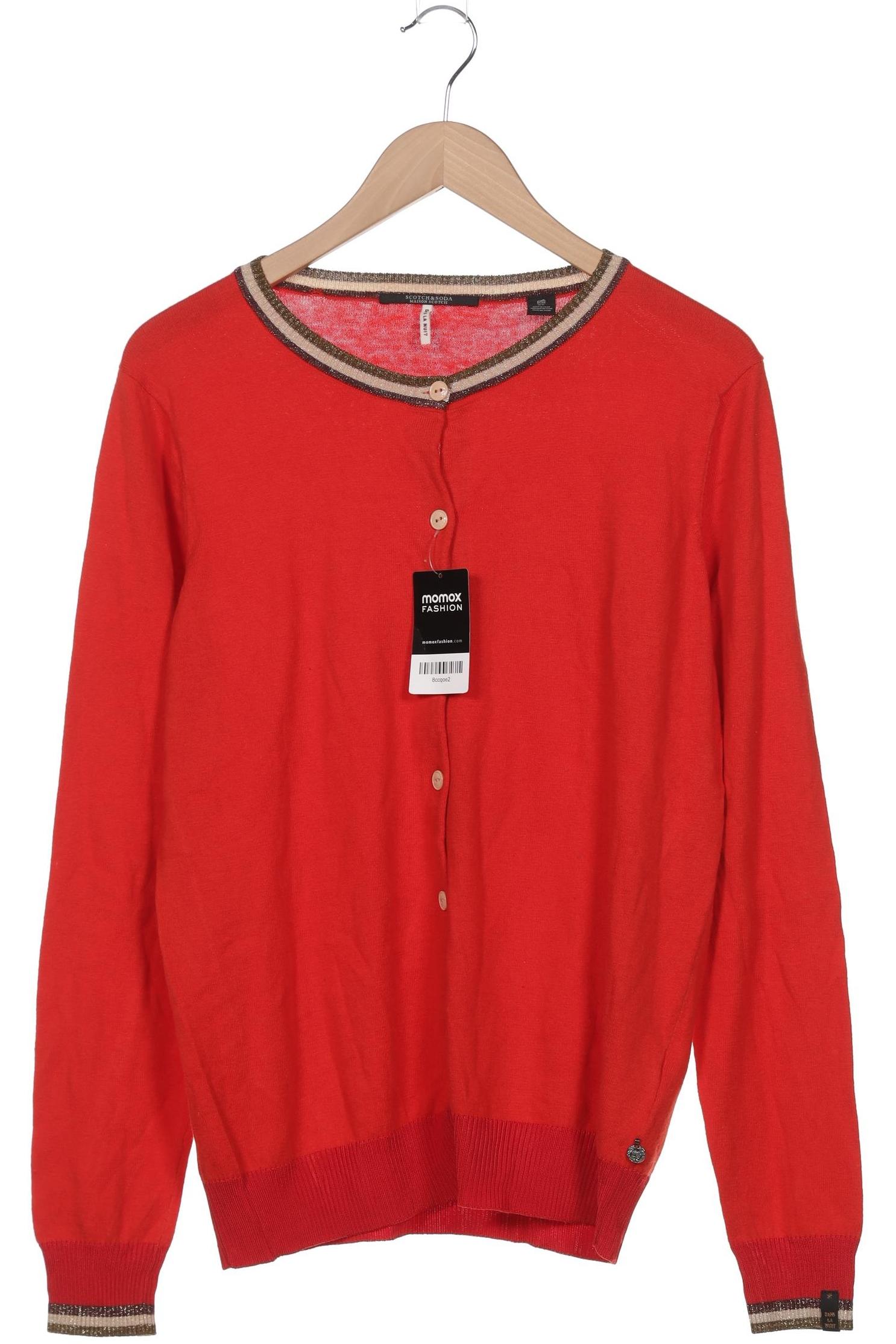 

Maison Scotch Damen Strickjacke, rot, Gr. 44