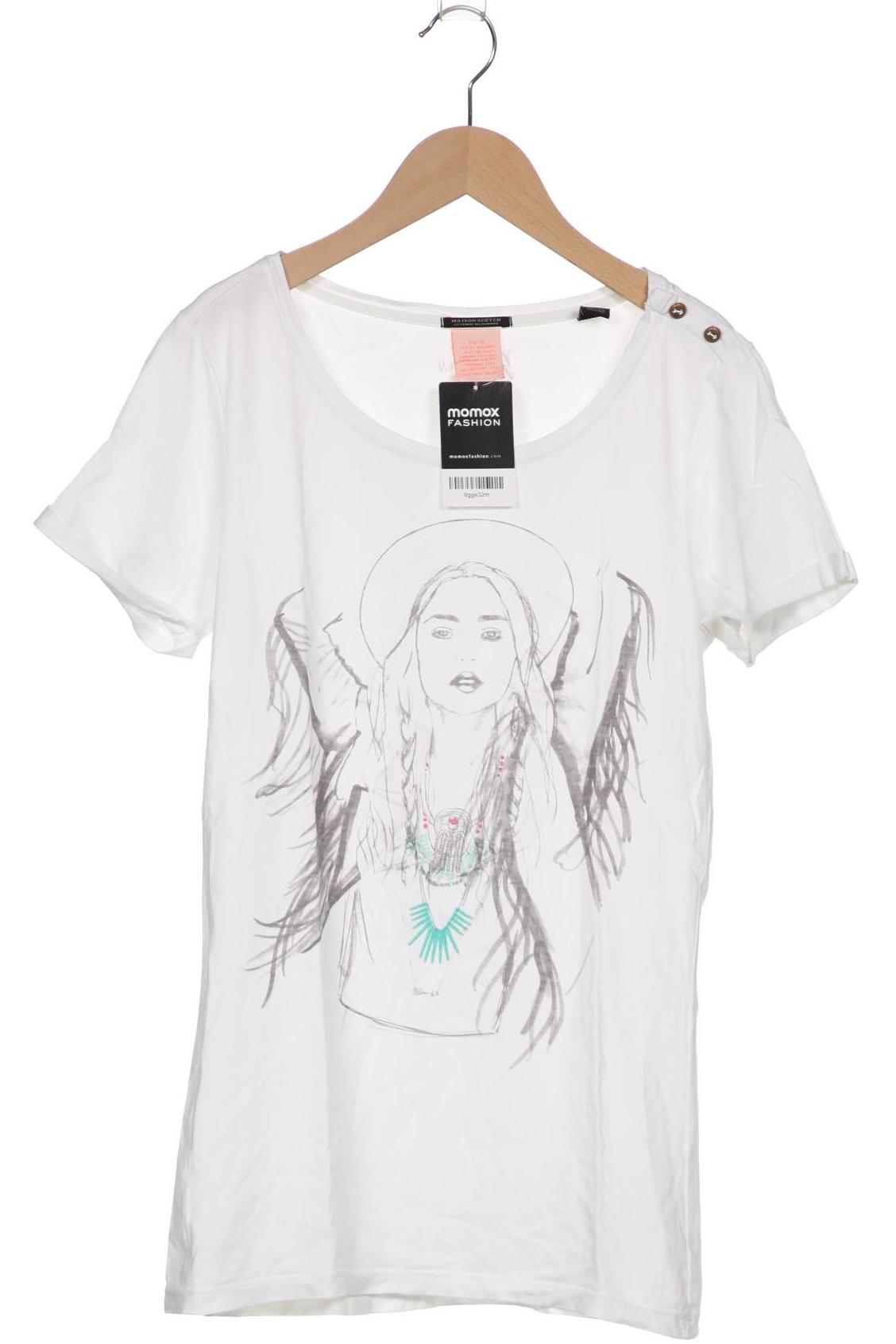 

Maison Scotch Damen T-Shirt, weiß