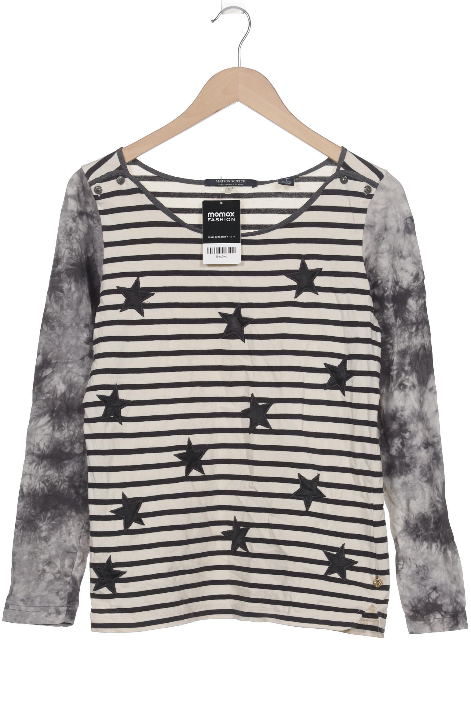 

Maison Scotch Damen Langarmshirt, schwarz, Gr. 36